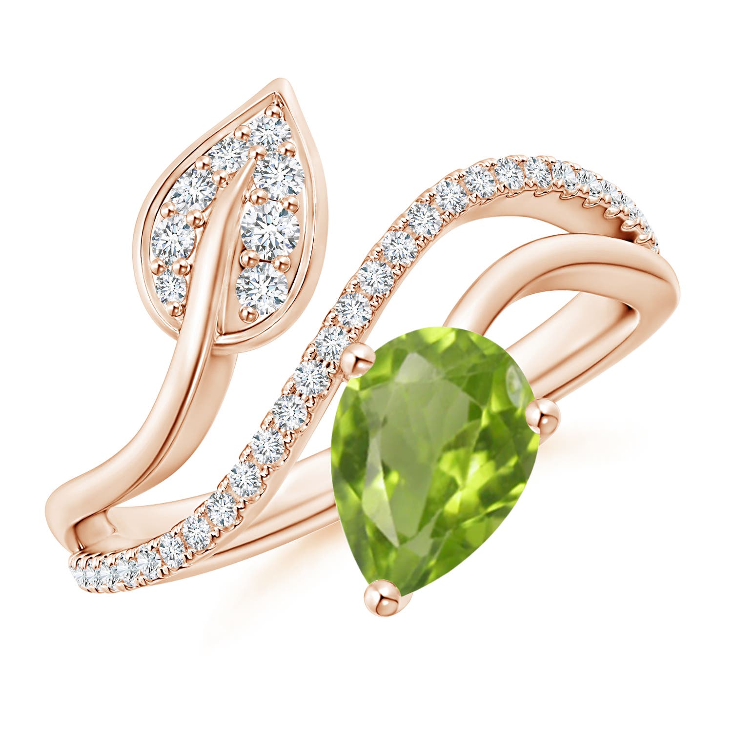 AA - Peridot / 1.35 CT / 14 KT Rose Gold