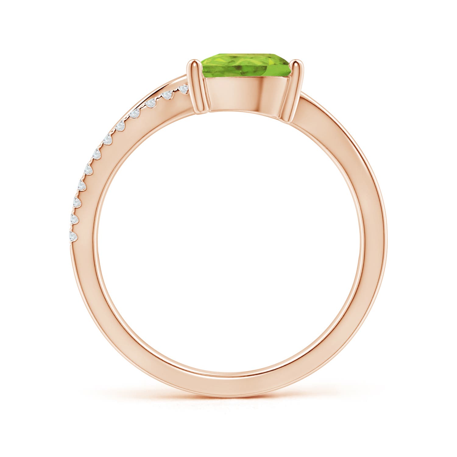 AA - Peridot / 1.35 CT / 14 KT Rose Gold