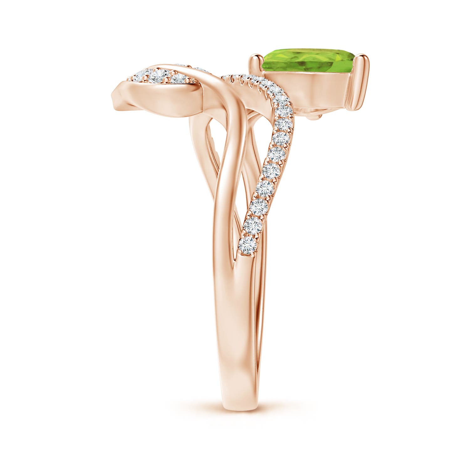 AA - Peridot / 1.35 CT / 14 KT Rose Gold