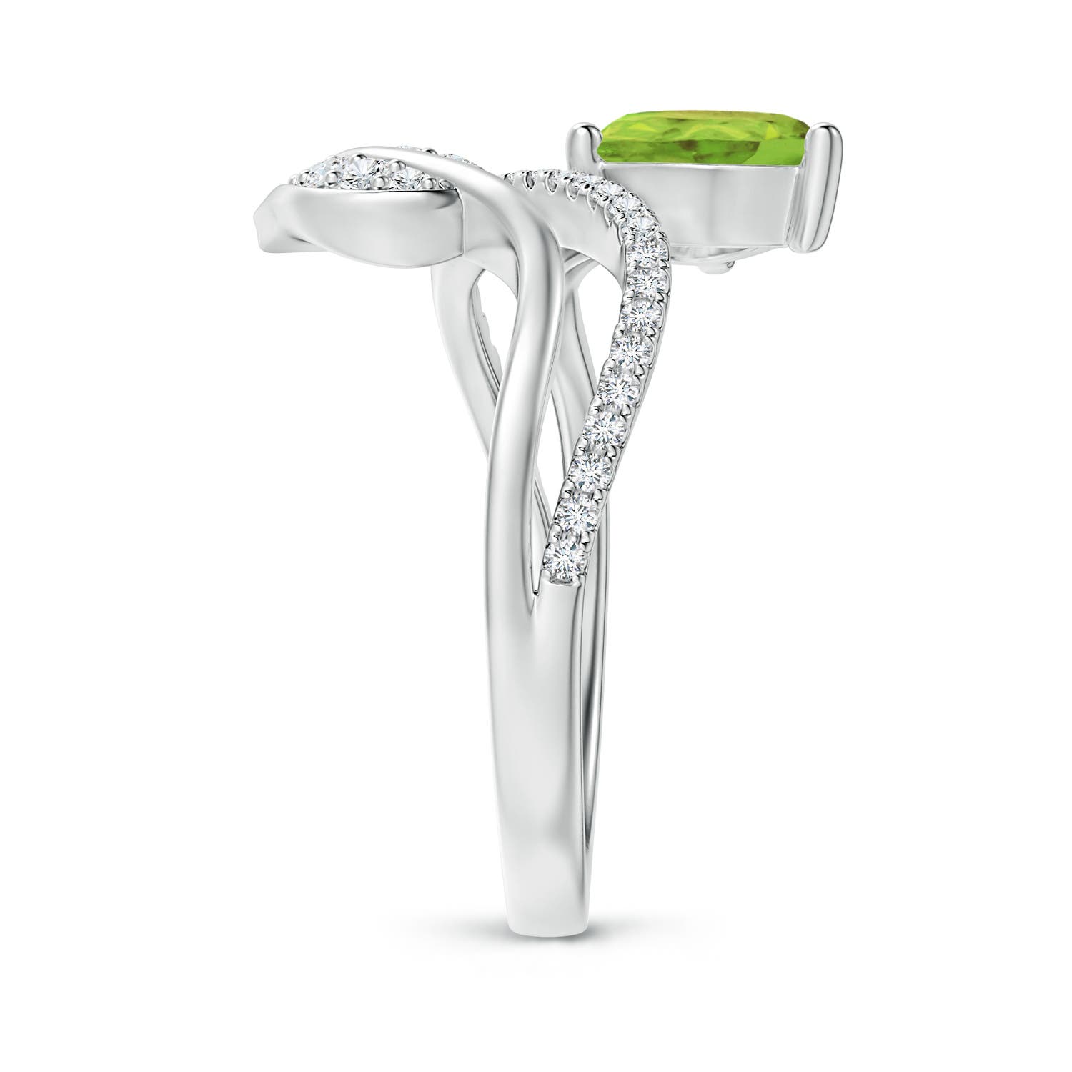 AA - Peridot / 1.35 CT / 14 KT White Gold