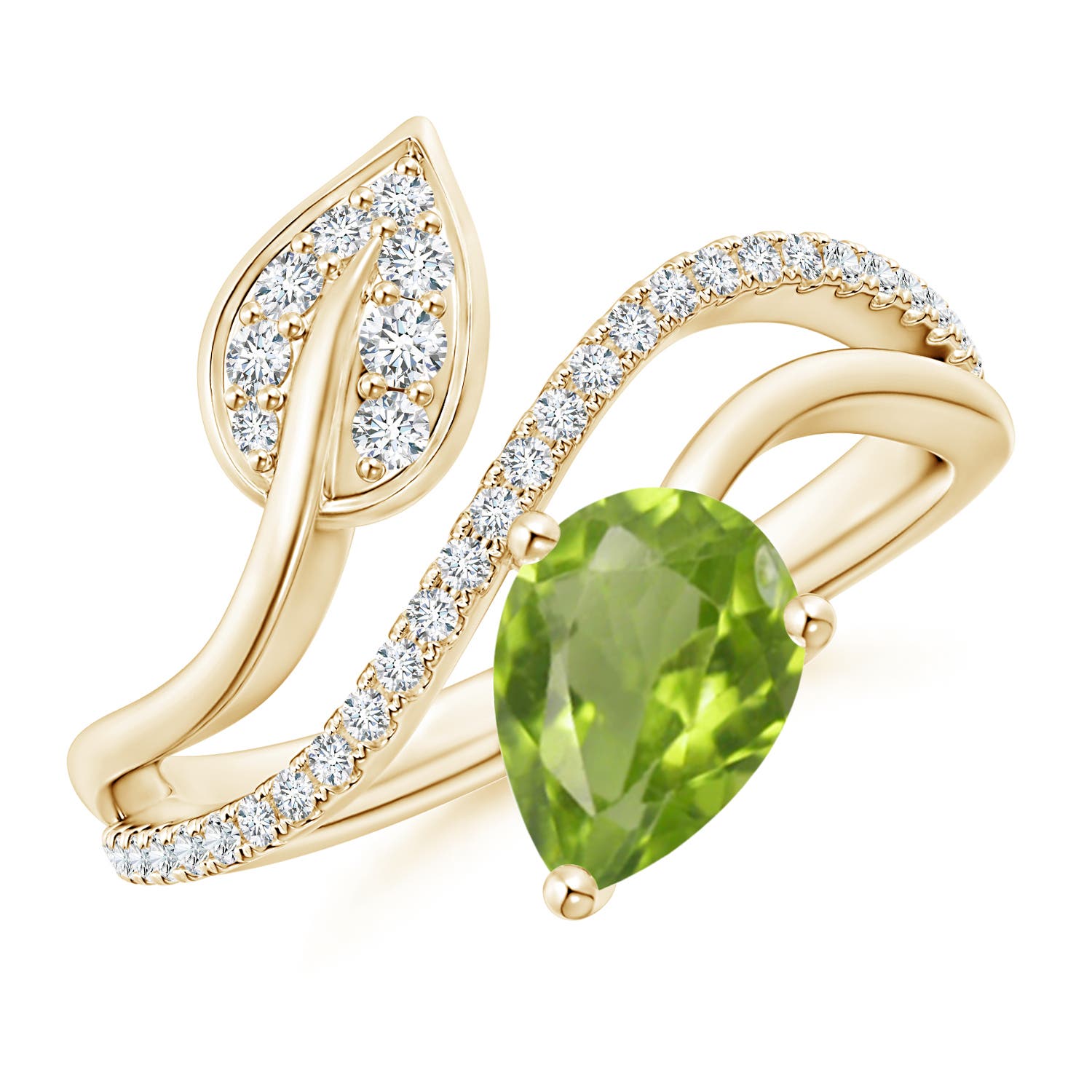 AA - Peridot / 1.35 CT / 14 KT Yellow Gold