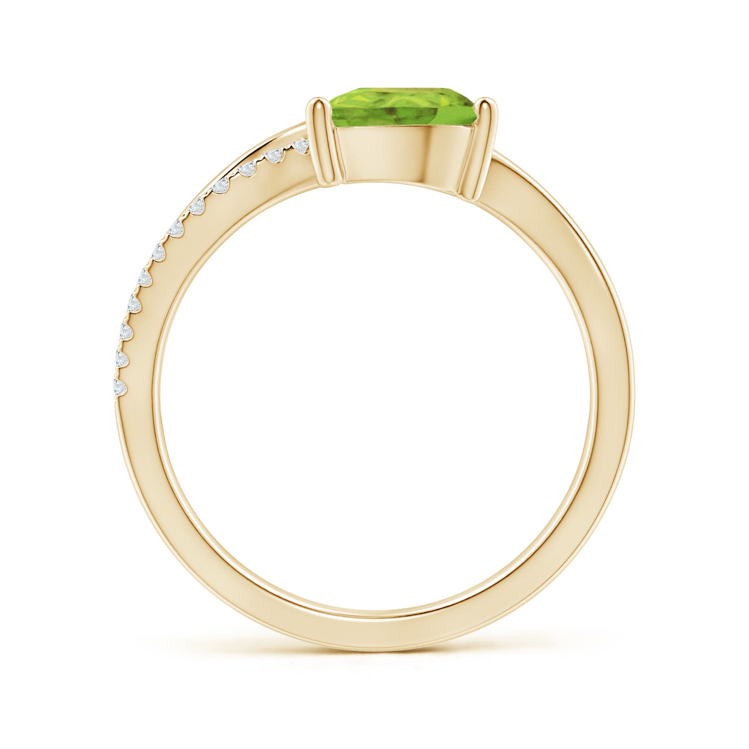 AA - Peridot / 1.35 CT / 14 KT Yellow Gold