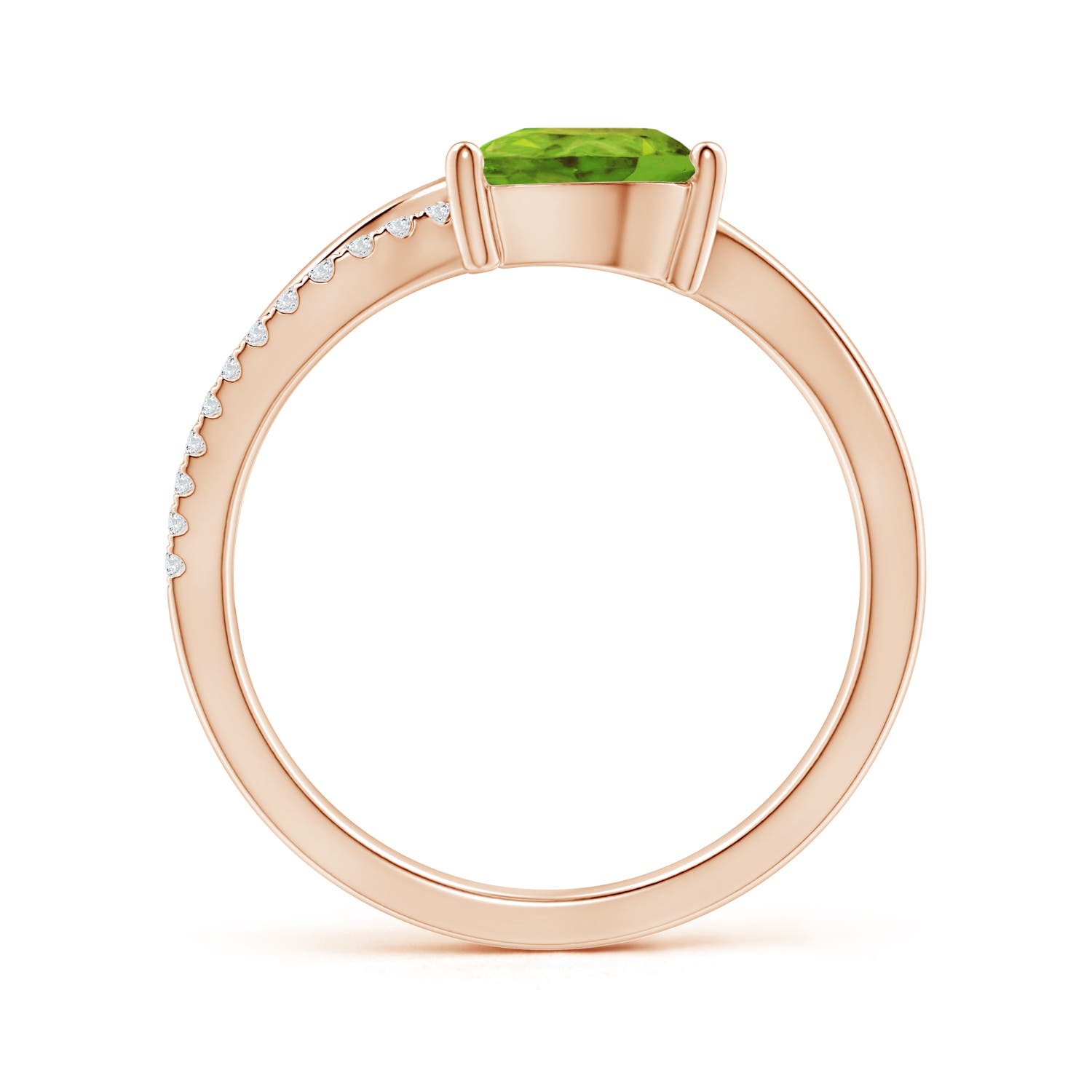 AAA - Peridot / 1.35 CT / 14 KT Rose Gold