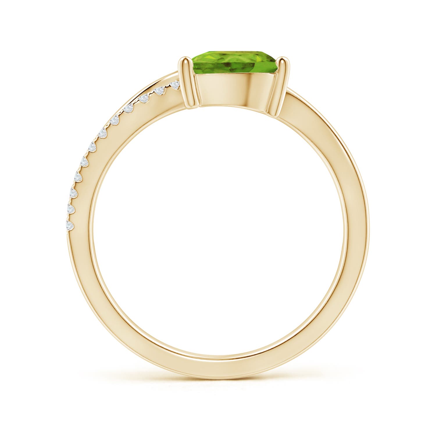 AAA - Peridot / 1.35 CT / 14 KT Yellow Gold