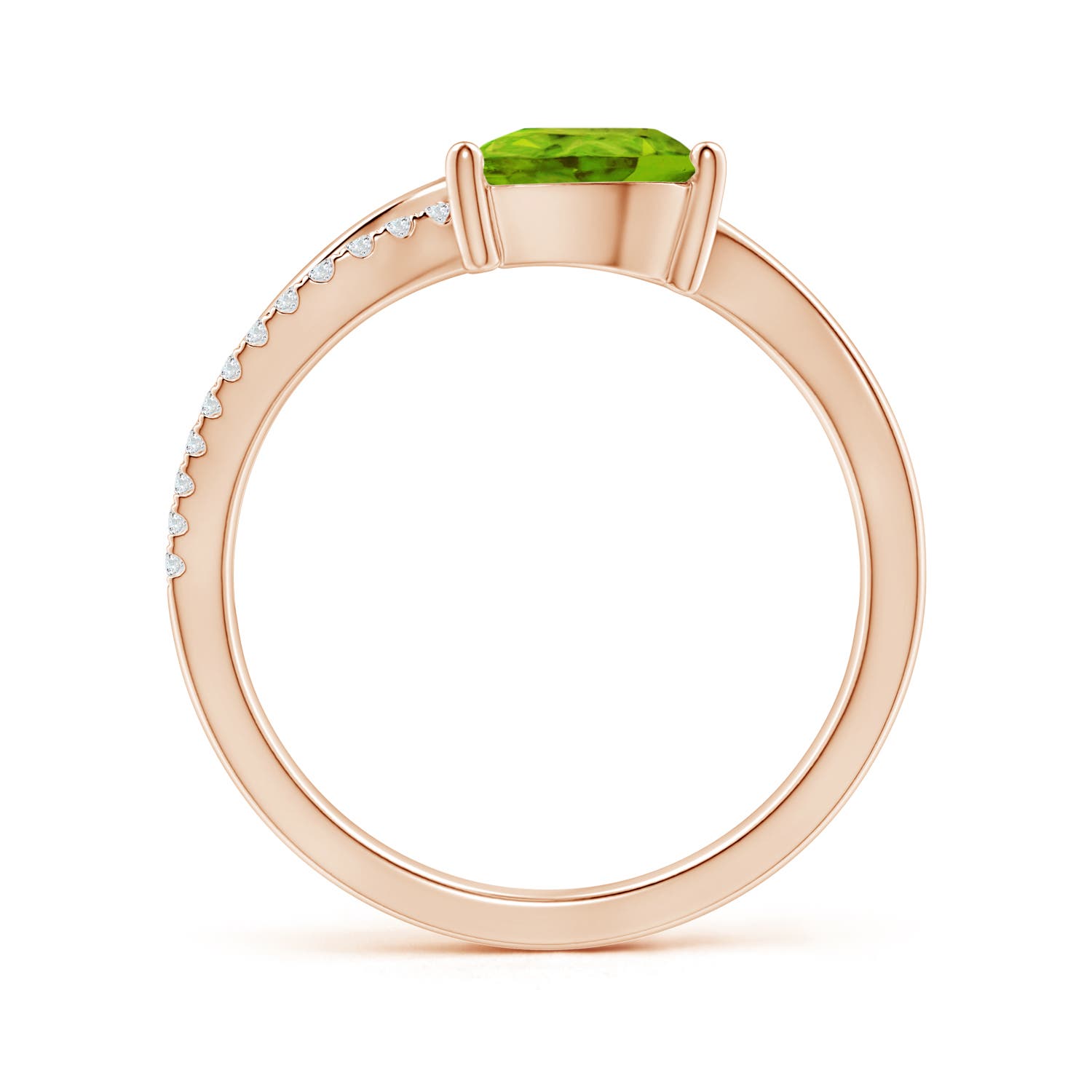 AAAA - Peridot / 1.35 CT / 14 KT Rose Gold