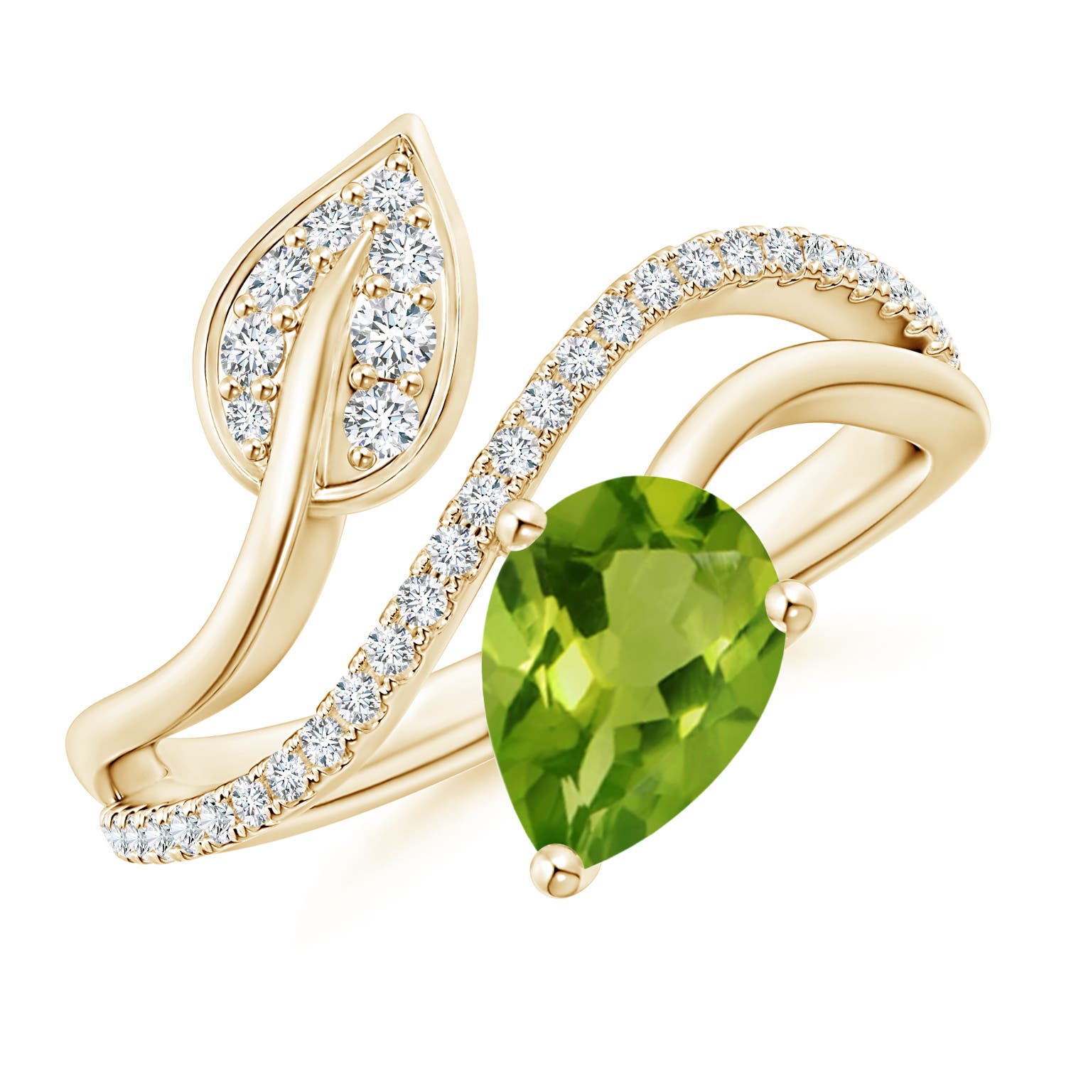 AAAA - Peridot / 1.35 CT / 14 KT Yellow Gold