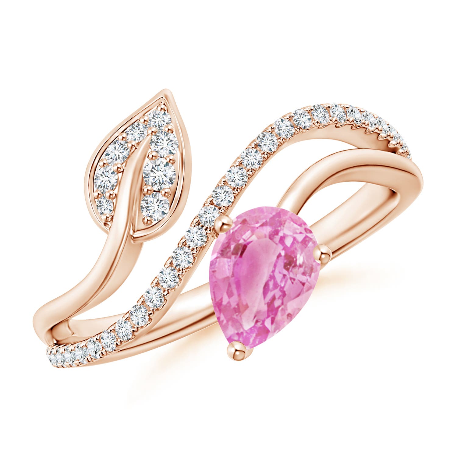 A - Pink Sapphire / 0.97 CT / 14 KT Rose Gold