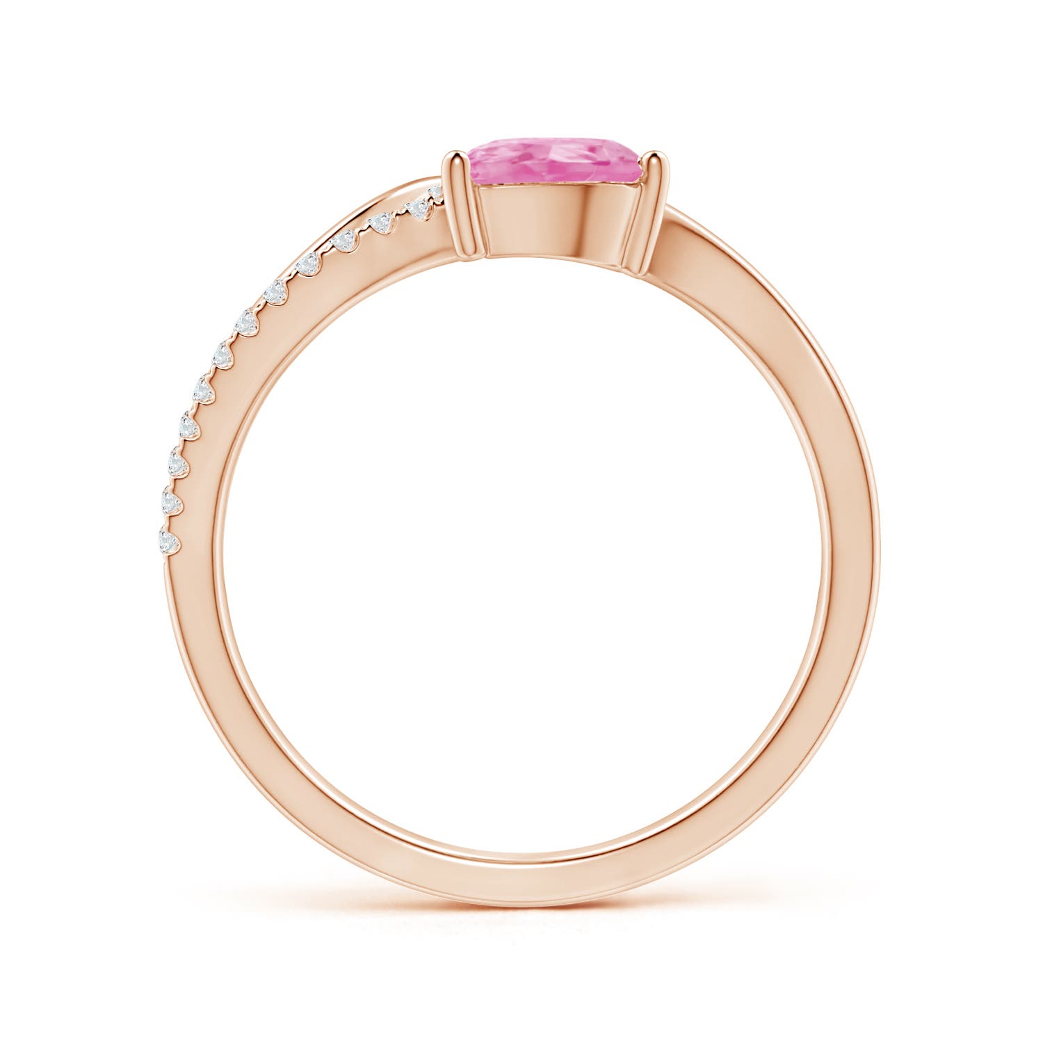 A - Pink Sapphire / 0.97 CT / 14 KT Rose Gold