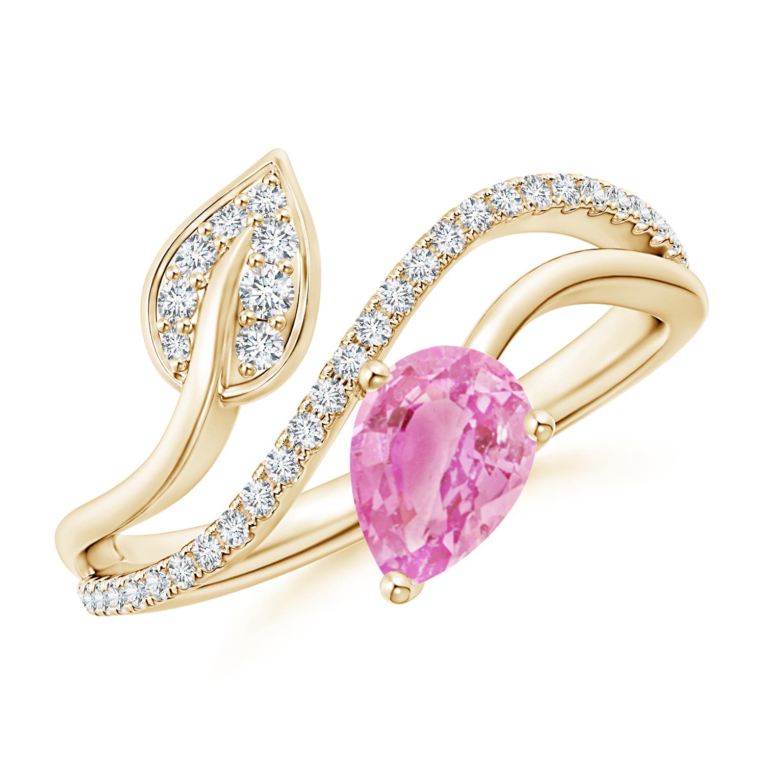 A - Pink Sapphire / 0.97 CT / 14 KT Yellow Gold