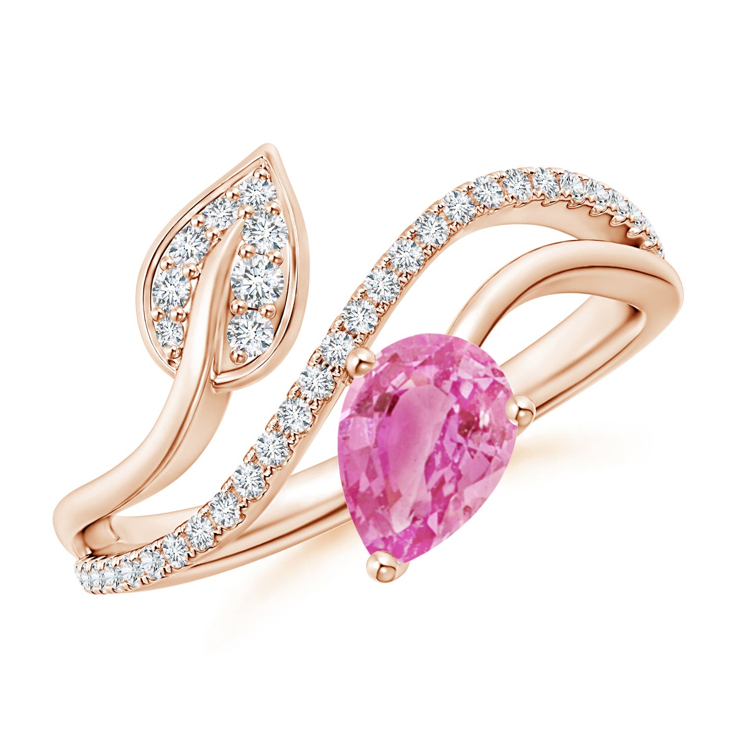 AA - Pink Sapphire / 0.97 CT / 14 KT Rose Gold