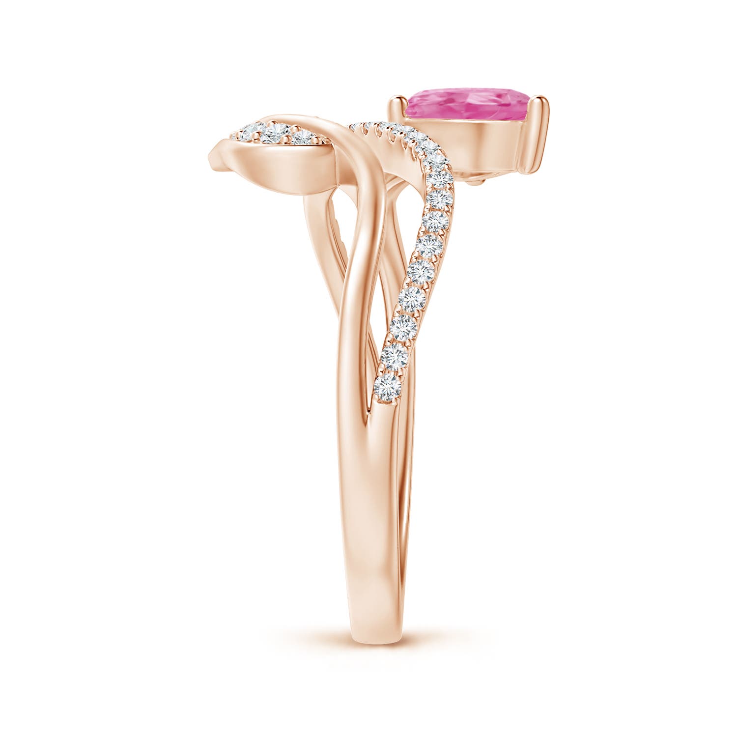 AA - Pink Sapphire / 0.97 CT / 14 KT Rose Gold