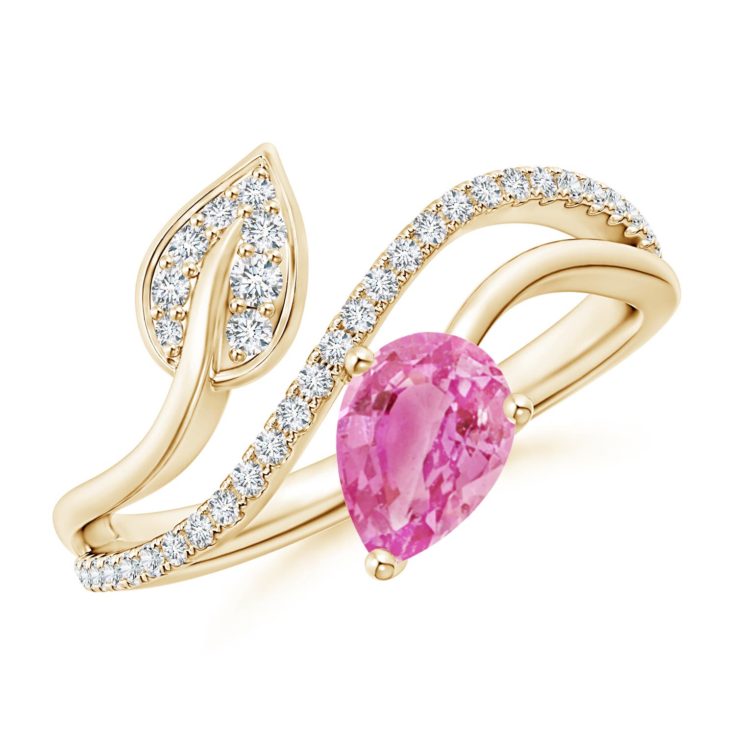 AA - Pink Sapphire / 0.97 CT / 14 KT Yellow Gold