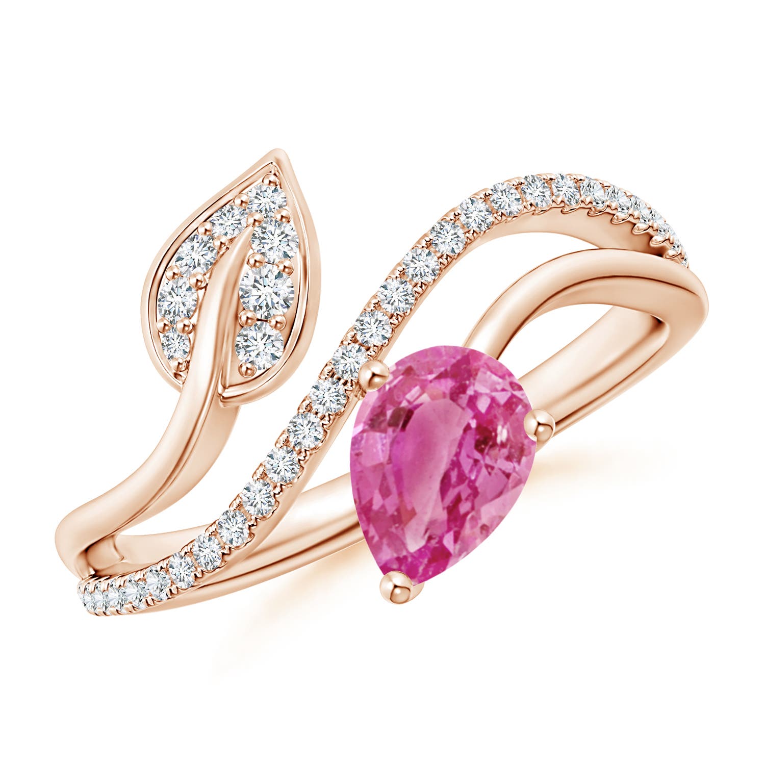 AAA - Pink Sapphire / 0.97 CT / 14 KT Rose Gold