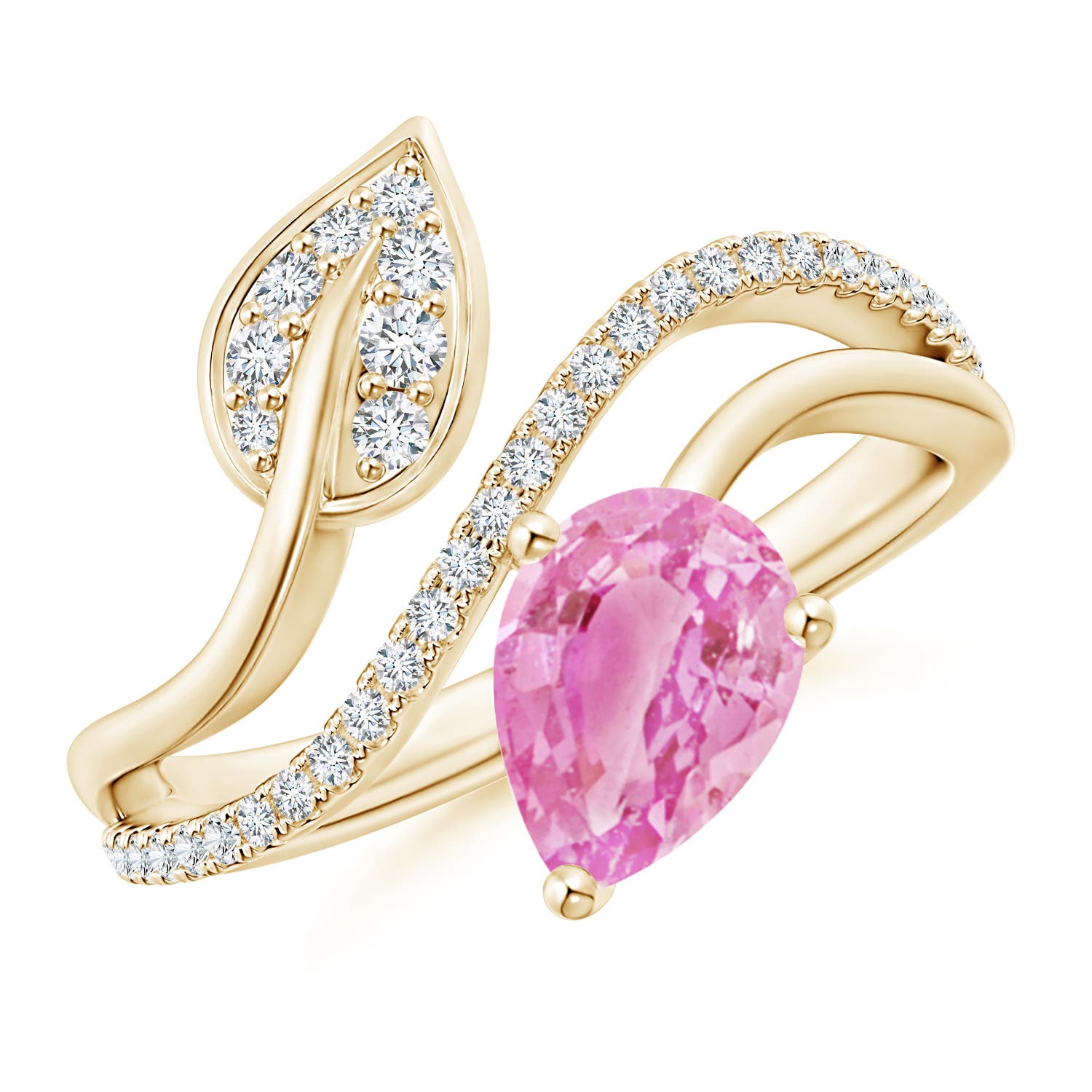 A - Pink Sapphire / 1.5 CT / 14 KT Yellow Gold