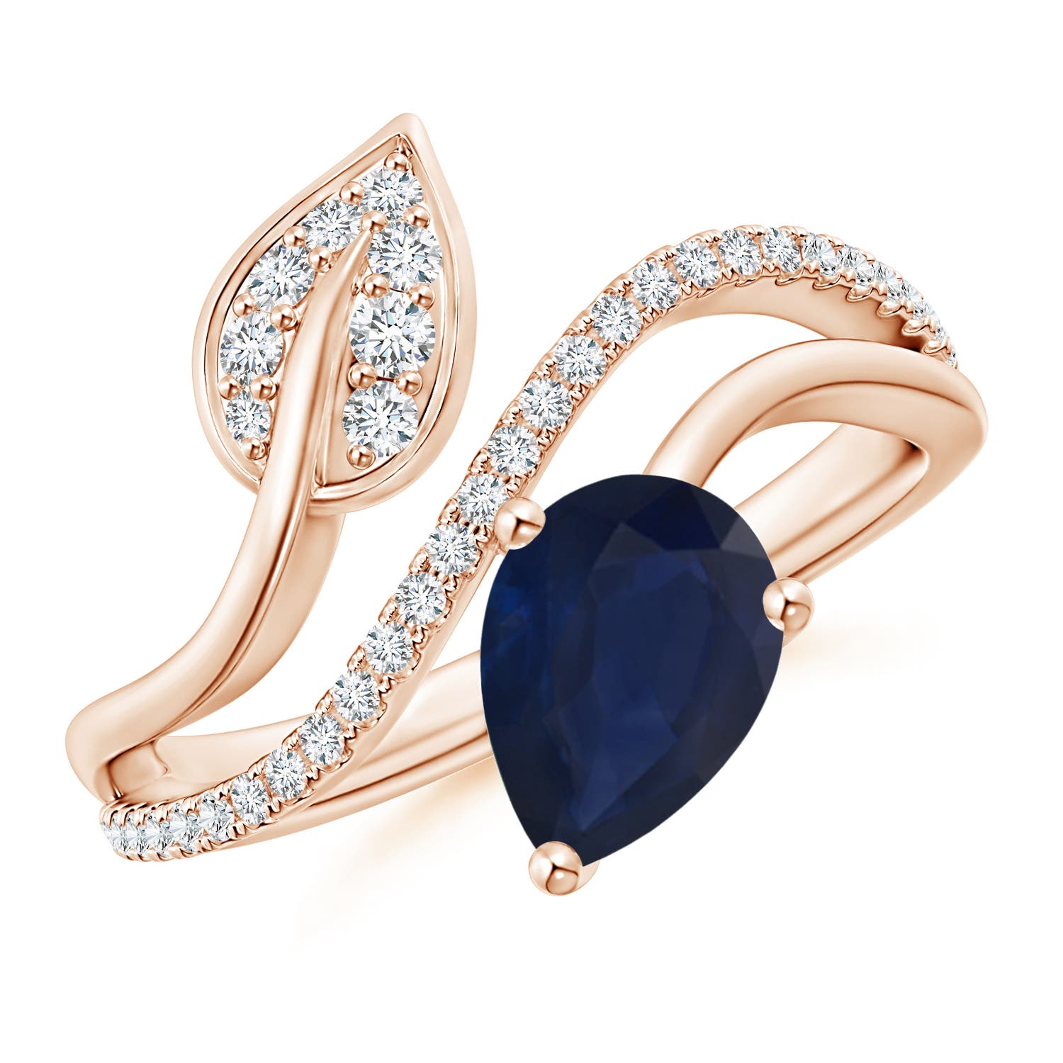 A - Blue Sapphire / 1.4 CT / 14 KT Rose Gold