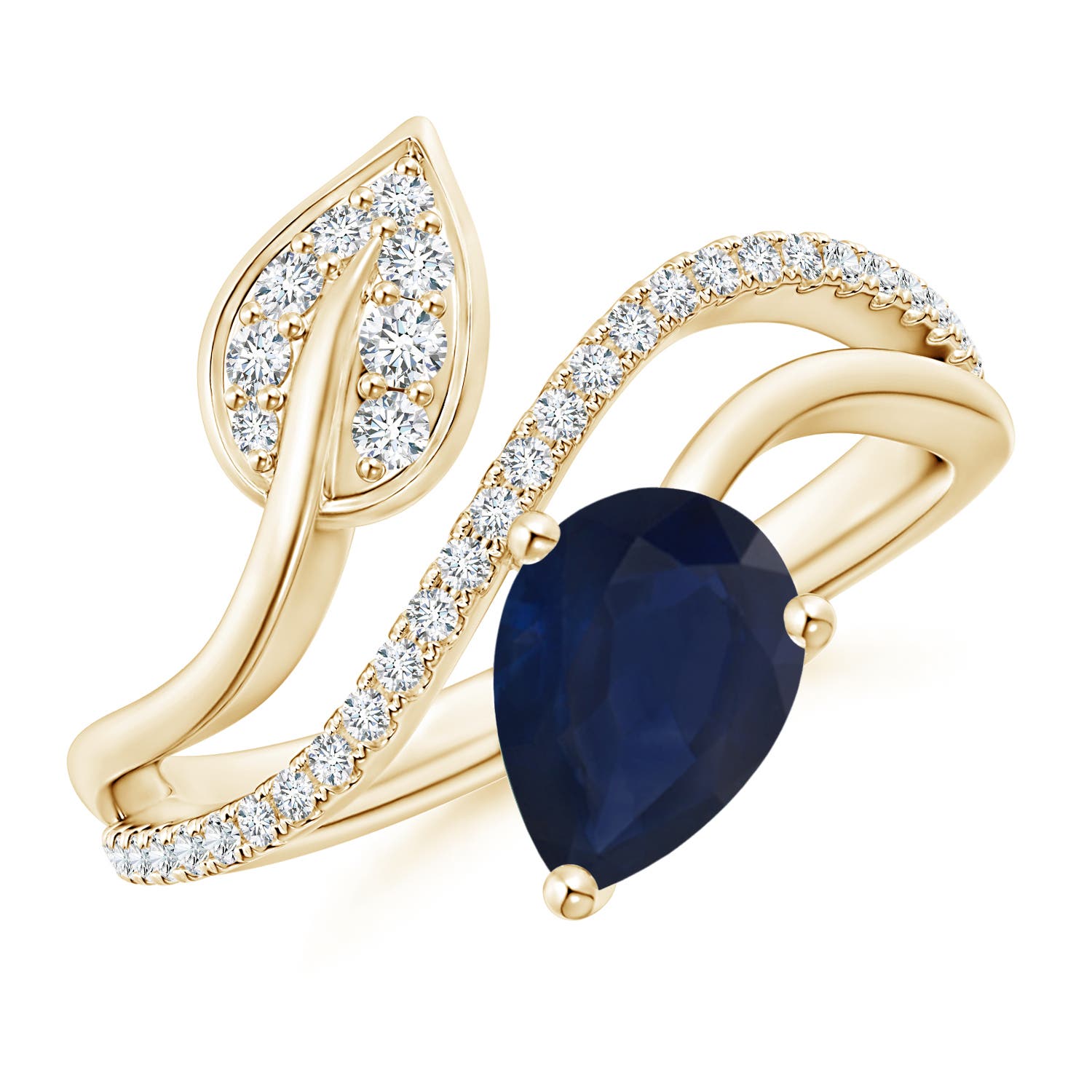 A - Blue Sapphire / 1.4 CT / 14 KT Yellow Gold