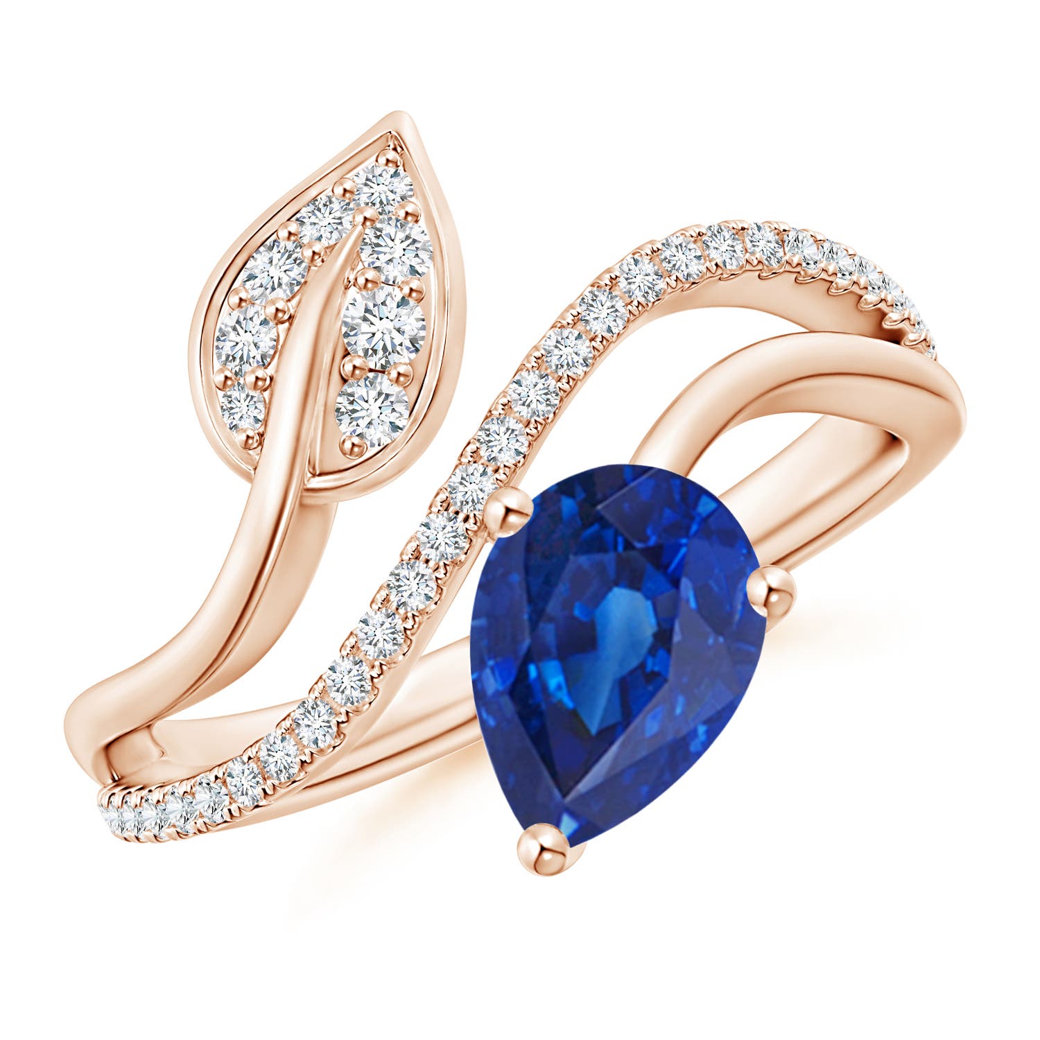 AAA - Blue Sapphire / 1.4 CT / 14 KT Rose Gold