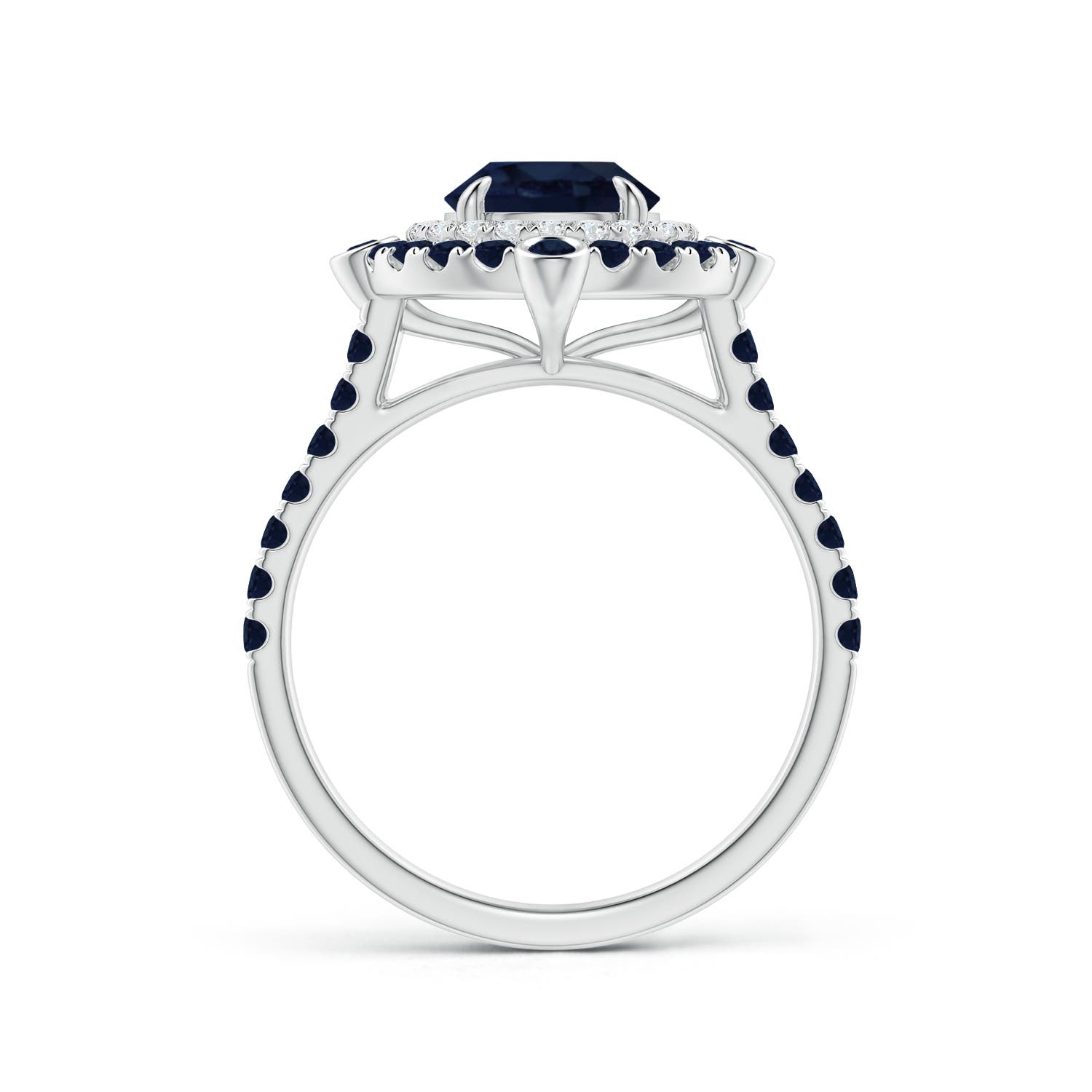 A - Blue Sapphire / 2.29 CT / 14 KT White Gold