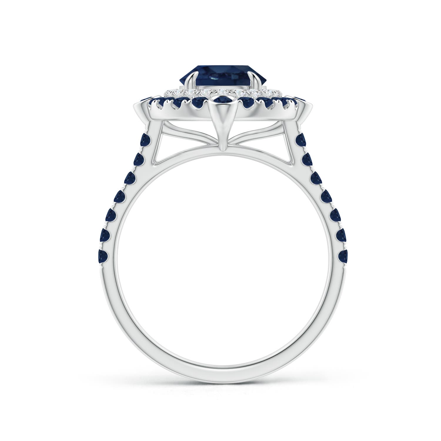 AA - Blue Sapphire / 2.29 CT / 14 KT White Gold