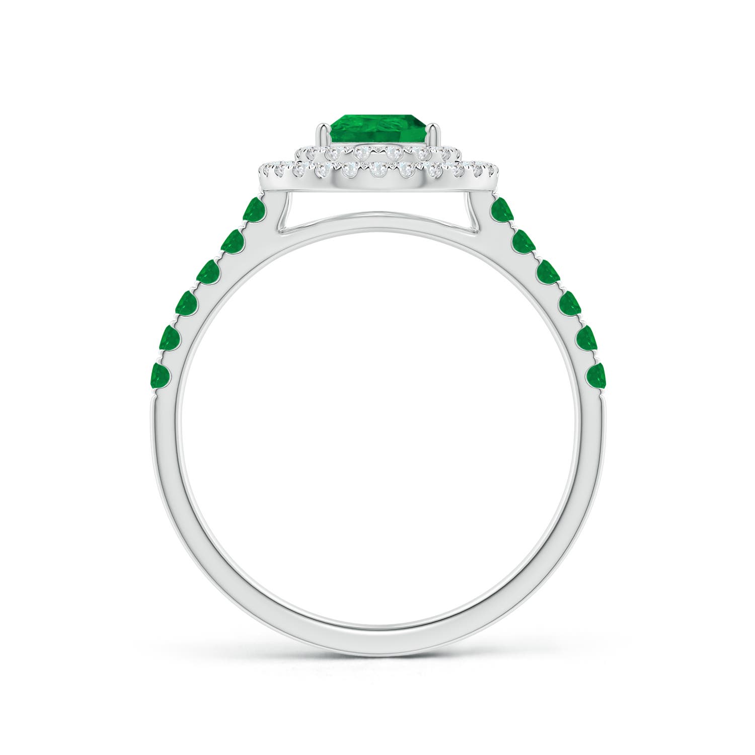 AA - Emerald / 1.1 CT / 14 KT White Gold