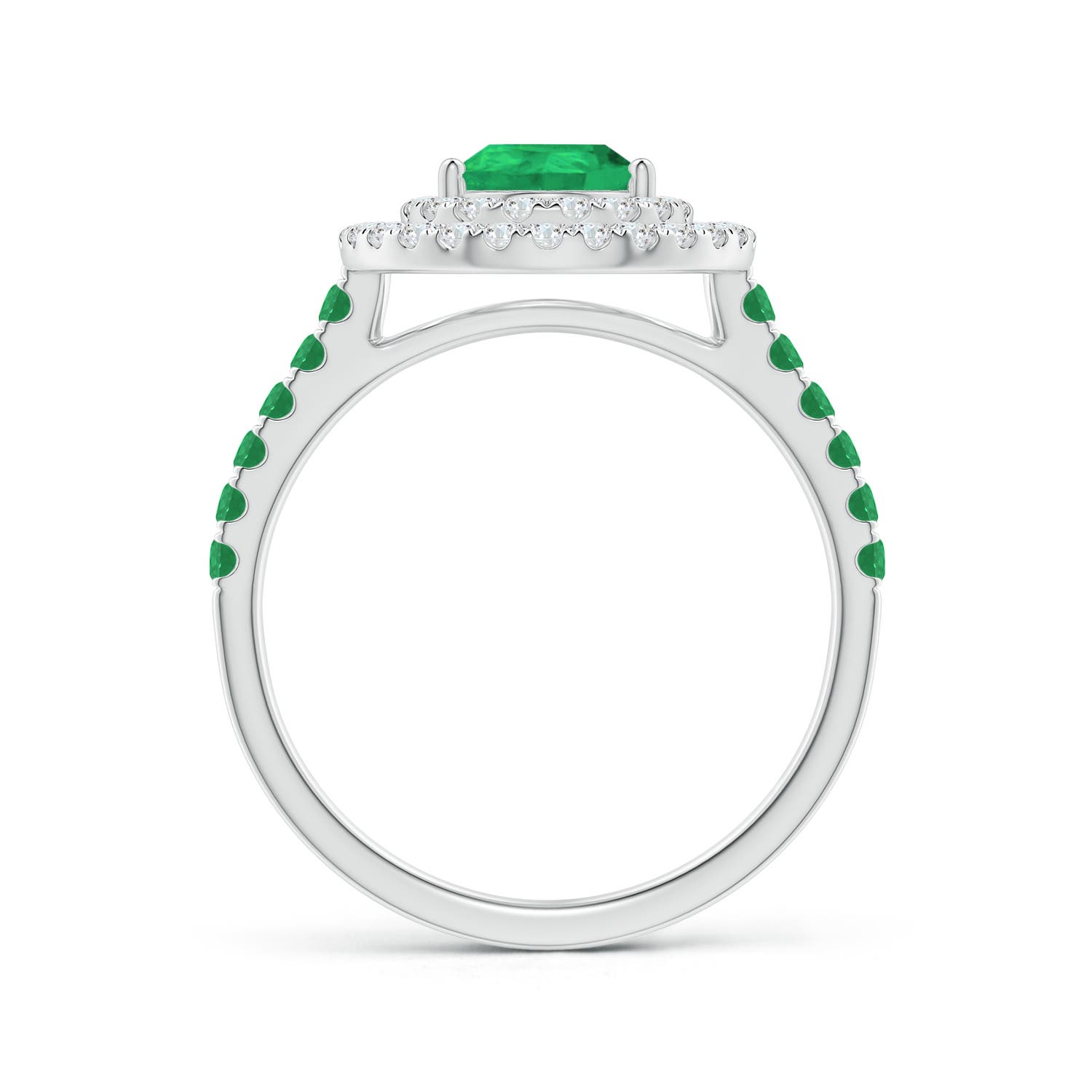 A - Emerald / 1.57 CT / 14 KT White Gold