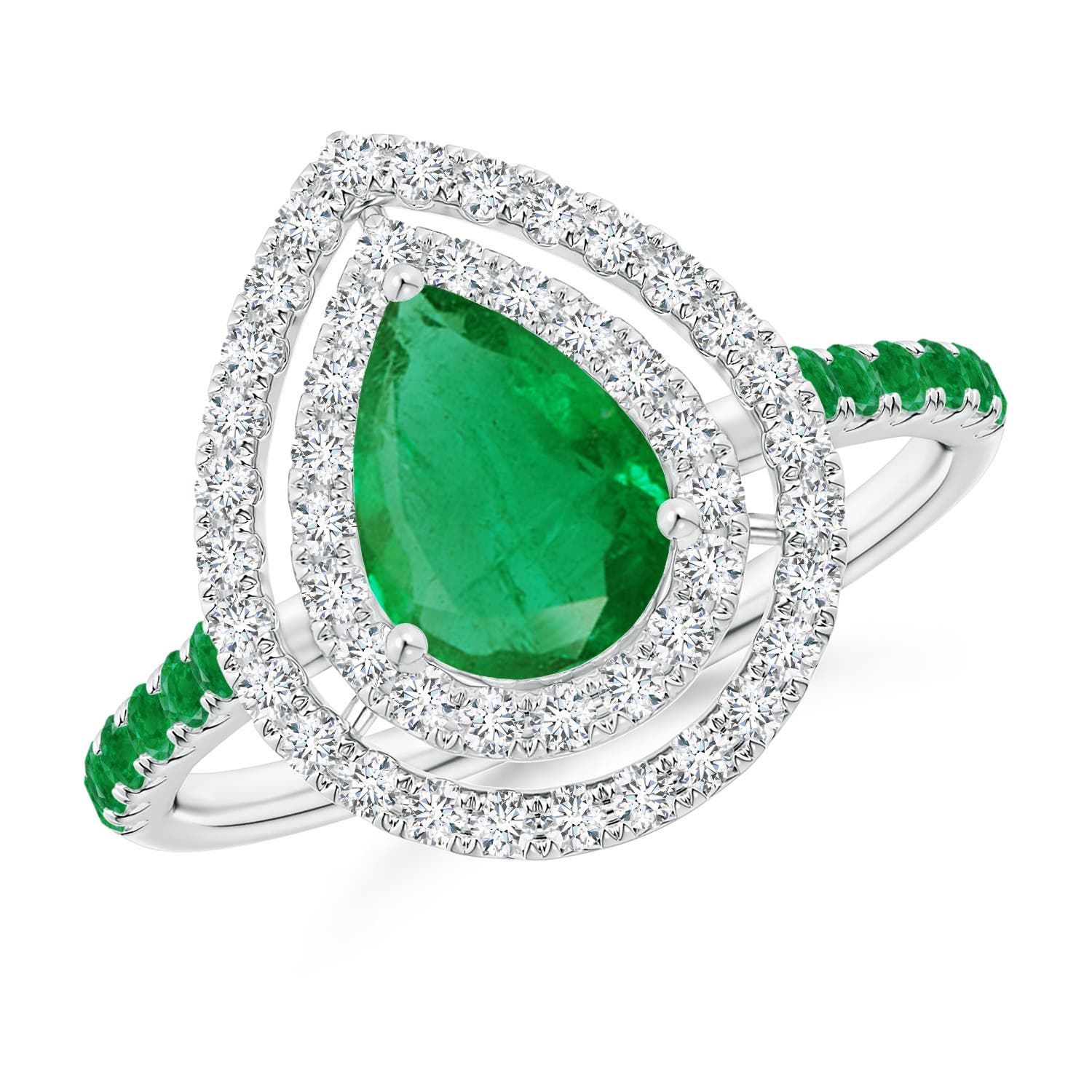 AA - Emerald / 1.57 CT / 14 KT White Gold