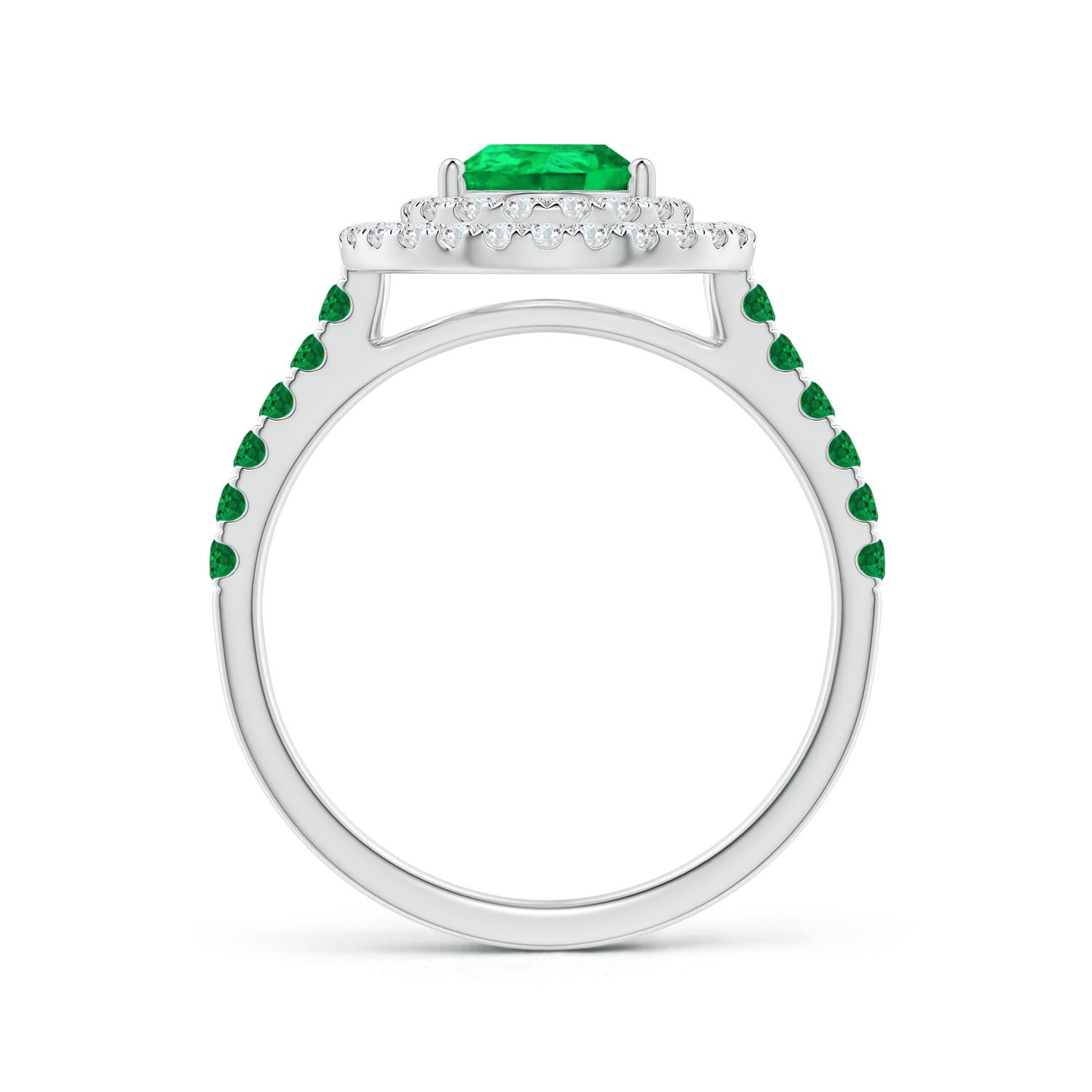 AAA - Emerald / 1.57 CT / 14 KT White Gold