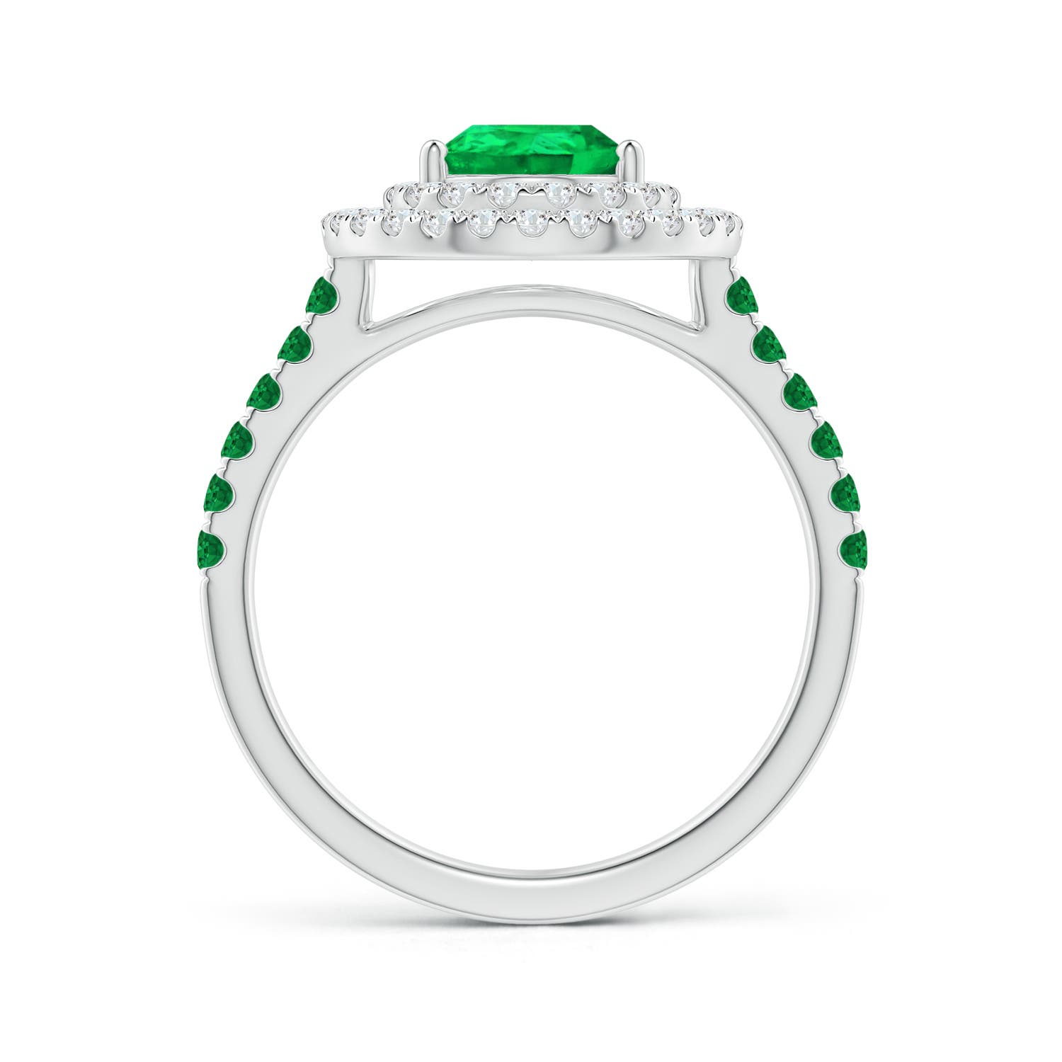 AAA - Emerald / 1.98 CT / 14 KT White Gold