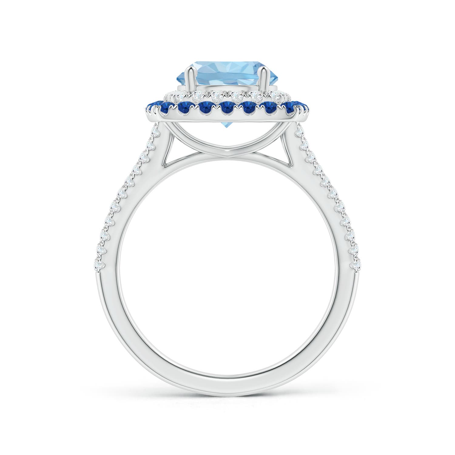 AAA - Aquamarine / 2.5 CT / 14 KT White Gold