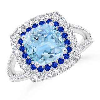 Cushion AAAA Aquamarine
