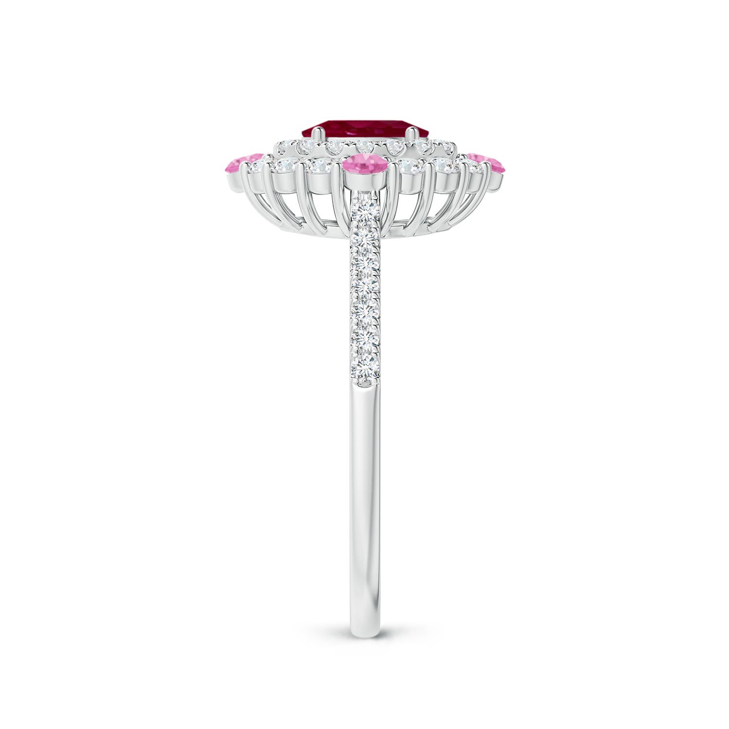 A - Ruby / 1.31 CT / 14 KT White Gold