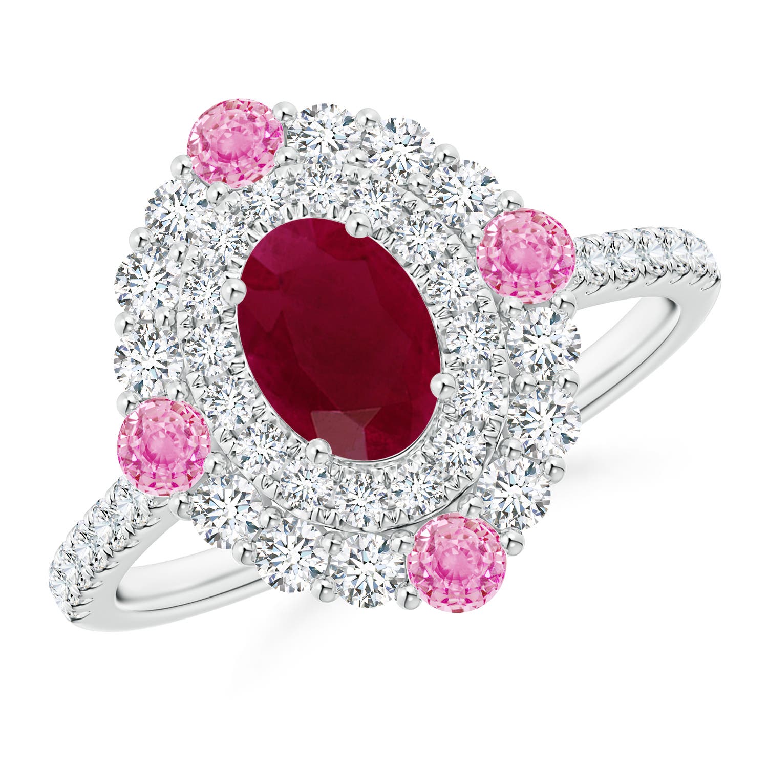 A - Ruby / 2.06 CT / 14 KT White Gold