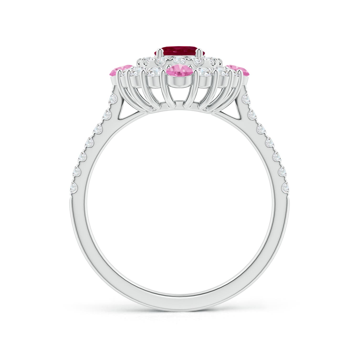 A - Ruby / 2.06 CT / 14 KT White Gold