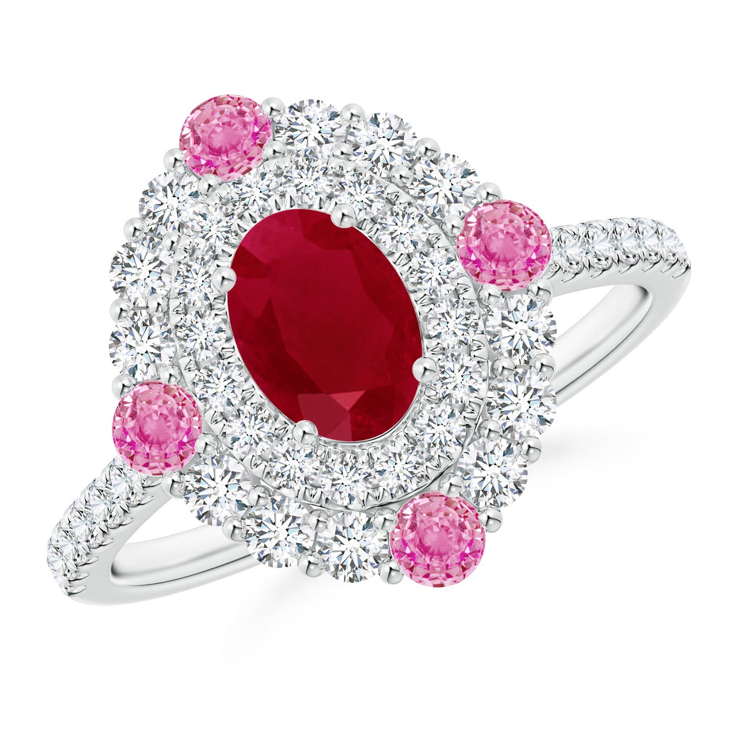 AA - Ruby / 2.06 CT / 14 KT White Gold