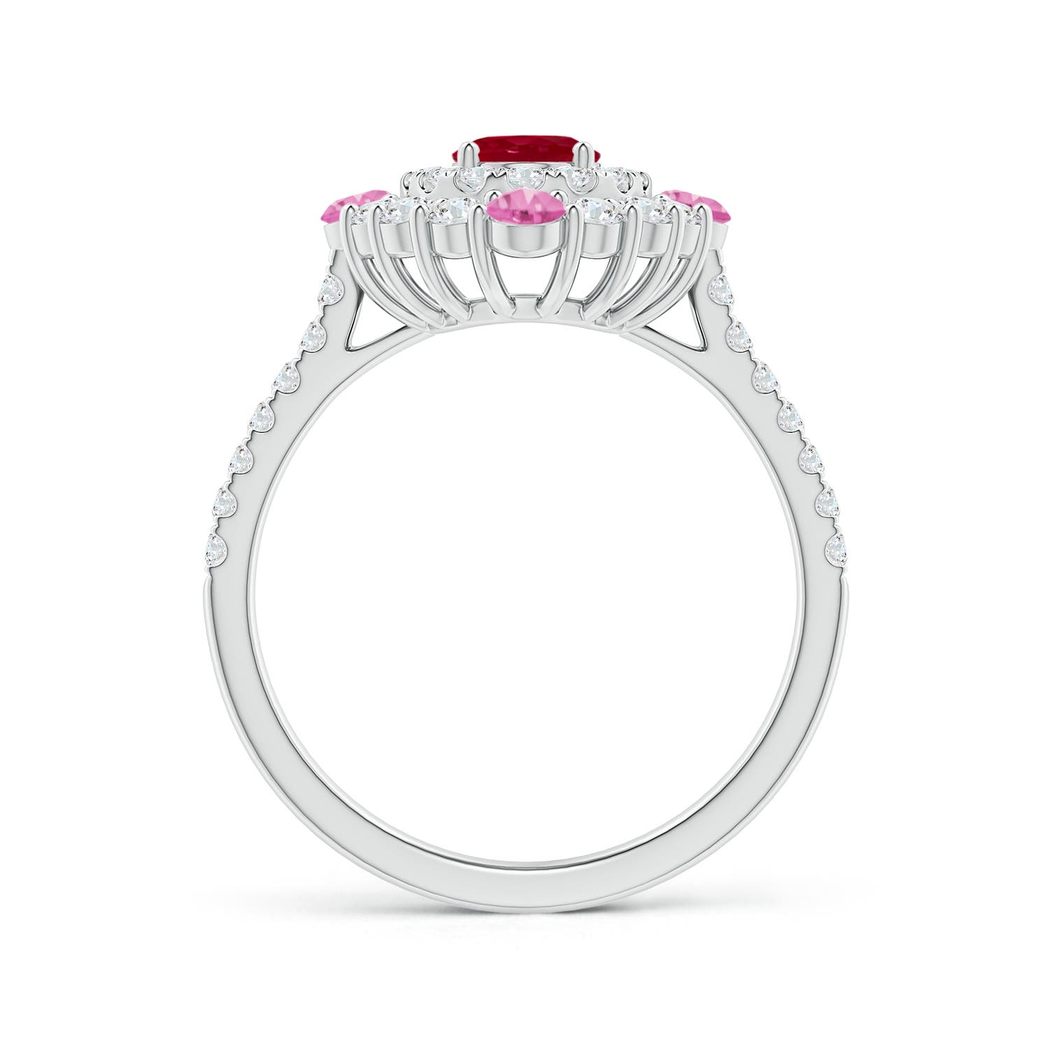 AA - Ruby / 2.06 CT / 14 KT White Gold