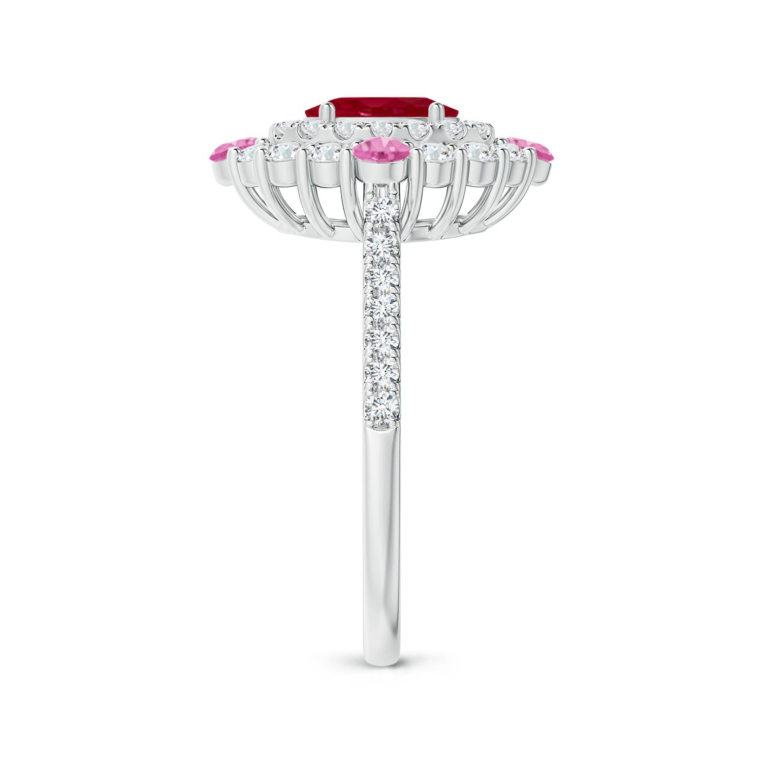 AA - Ruby / 2.06 CT / 14 KT White Gold