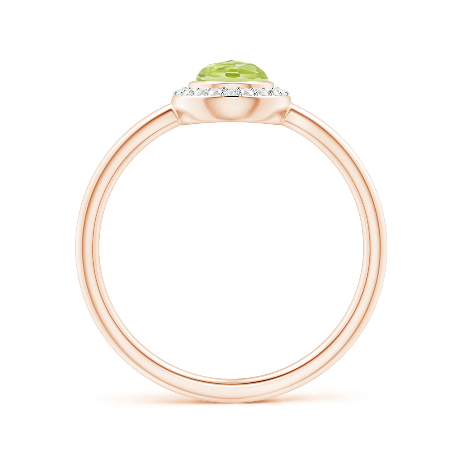 AAA - Peridot / 0.67 CT / 14 KT Rose Gold