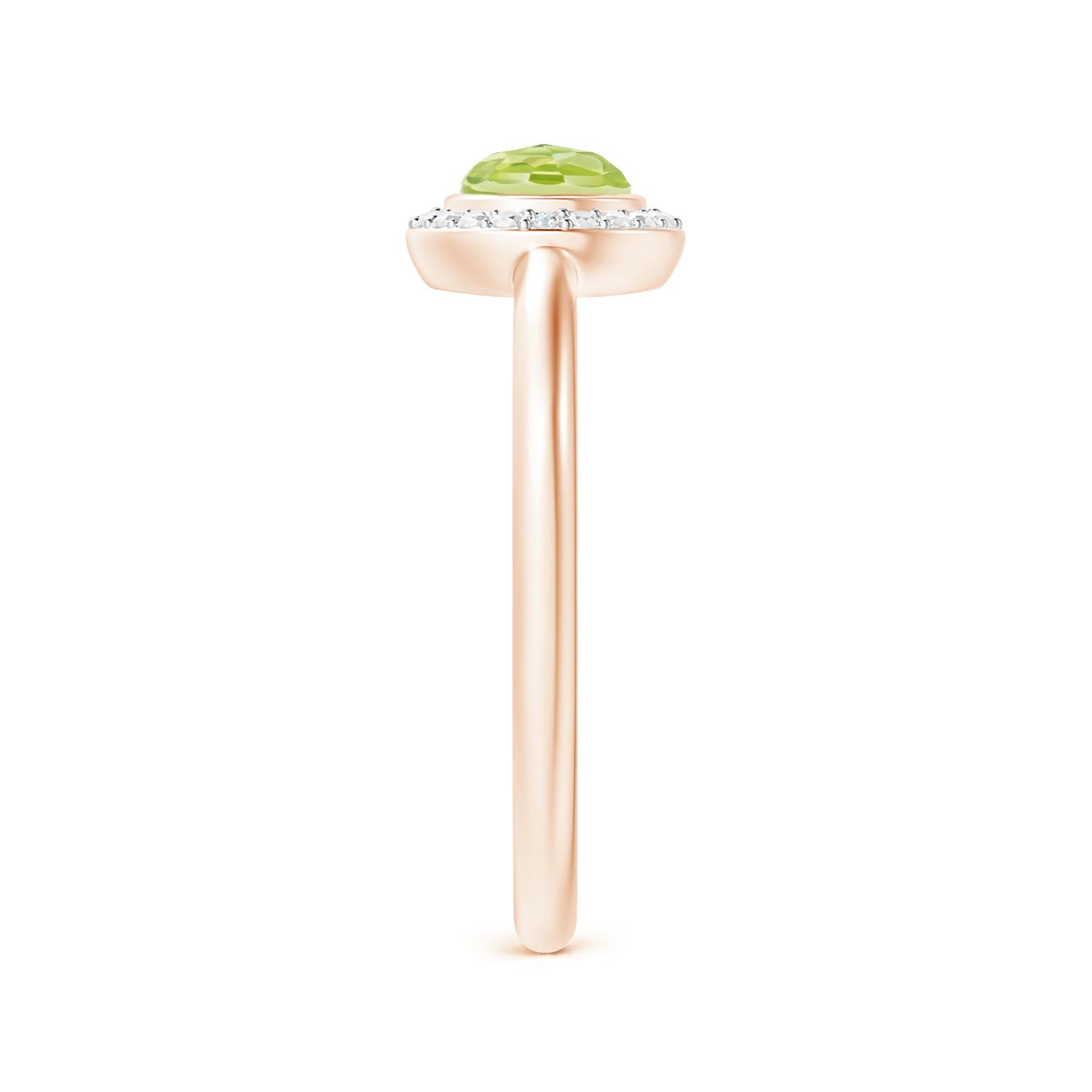 AAA - Peridot / 0.67 CT / 14 KT Rose Gold