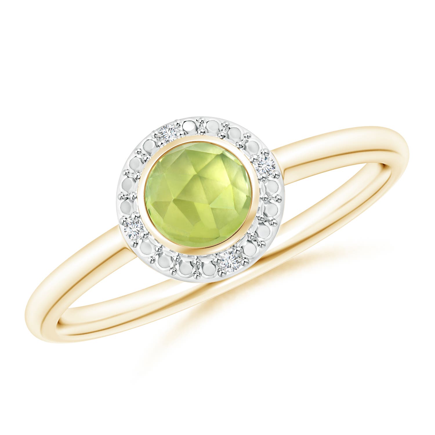 AAA - Peridot / 0.67 CT / 14 KT Yellow Gold