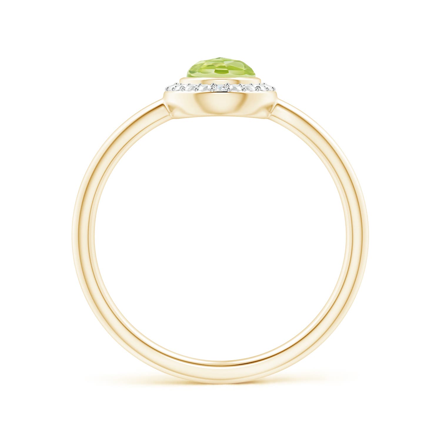 AAA - Peridot / 0.67 CT / 14 KT Yellow Gold