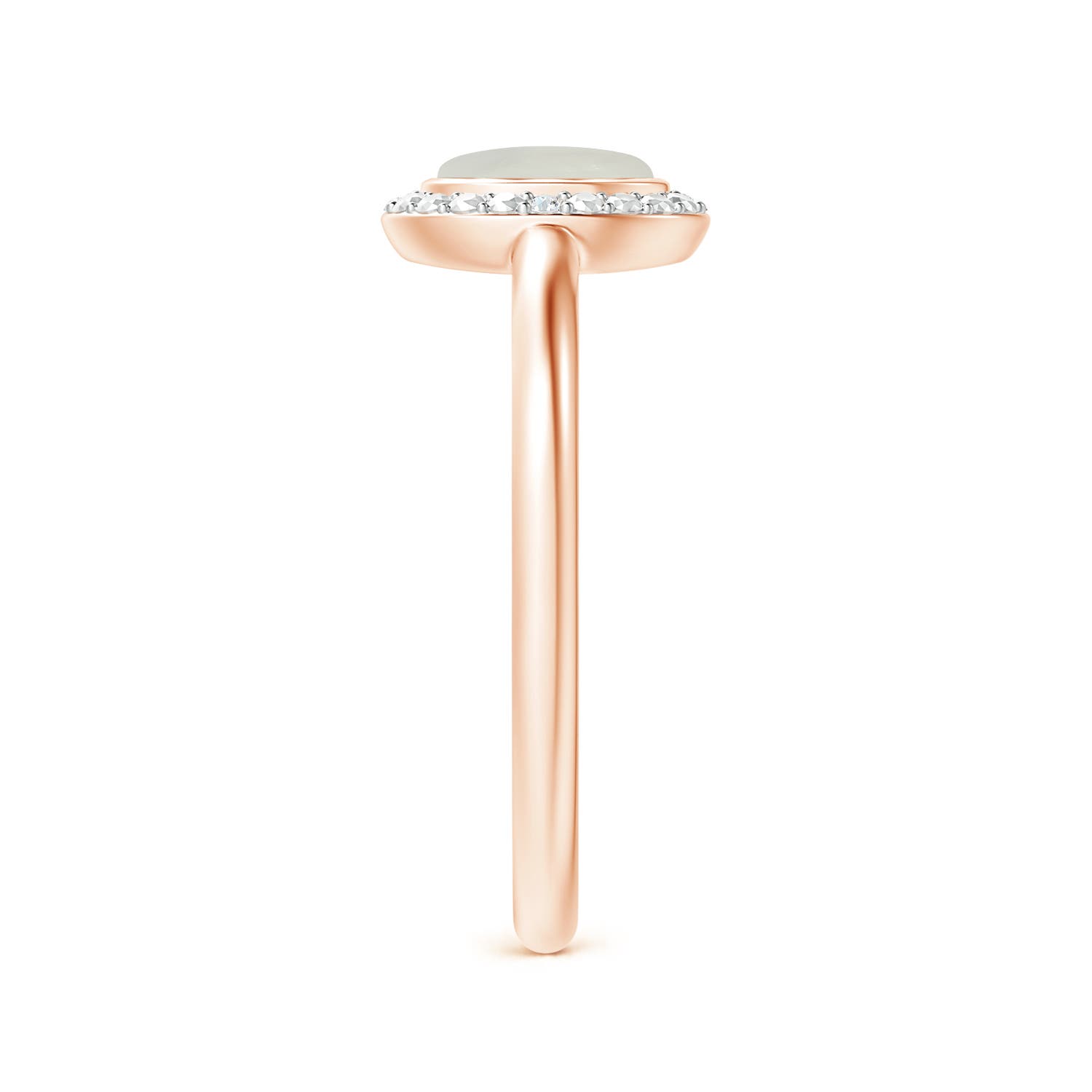 AAA - Moonstone / 0.39 CT / 14 KT Rose Gold