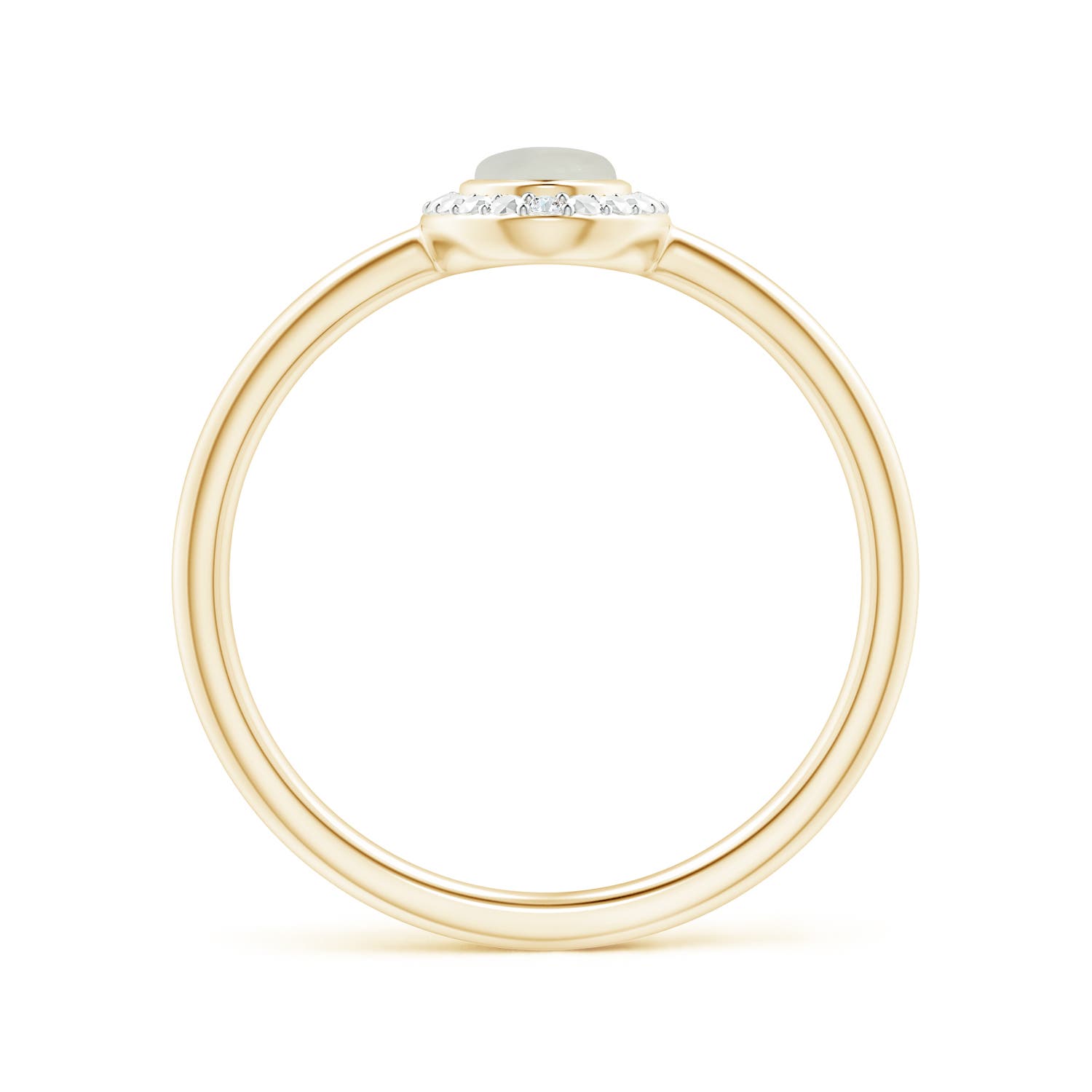 AAA - Moonstone / 0.39 CT / 14 KT Yellow Gold