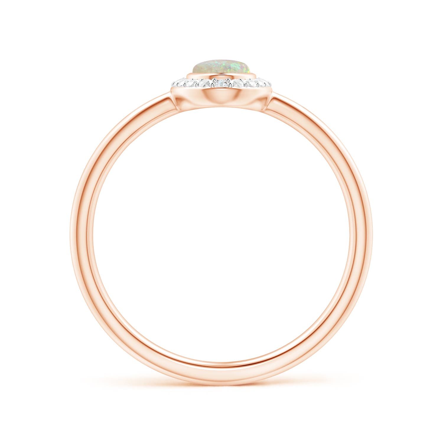 AAA - Opal / 0.3 CT / 14 KT Rose Gold