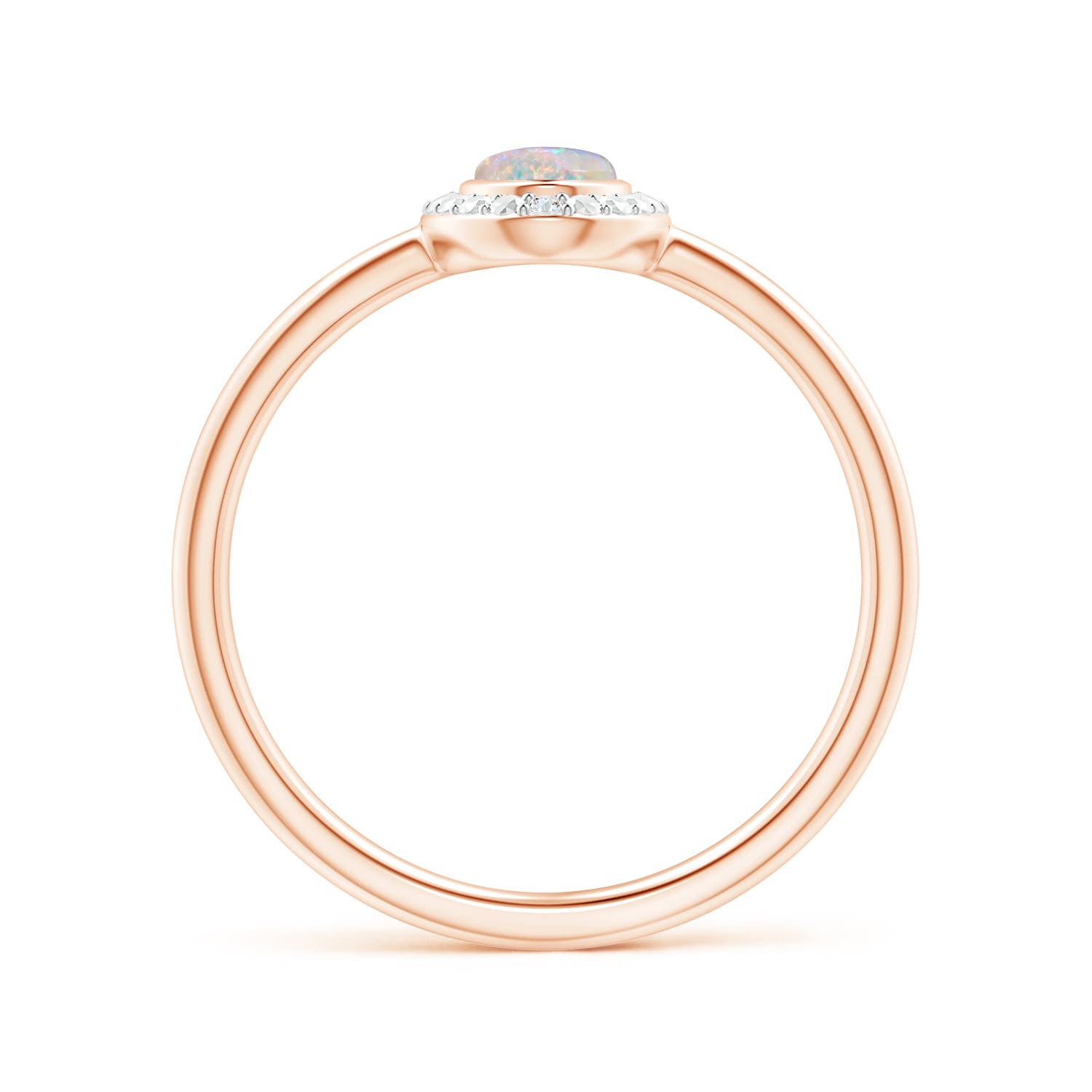 AAAA - Opal / 0.3 CT / 14 KT Rose Gold