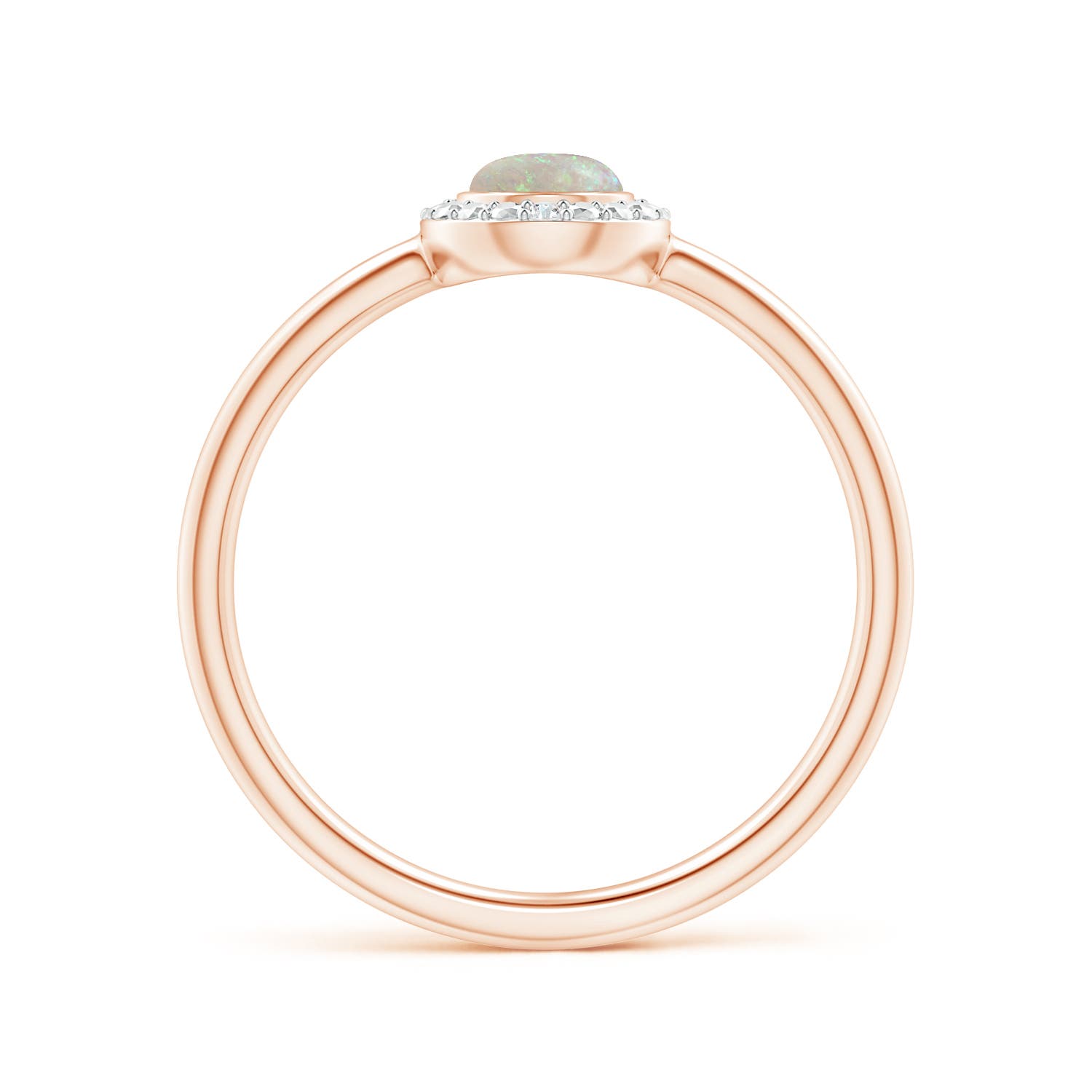 AAA - Opal / 0.28 CT / 14 KT Rose Gold