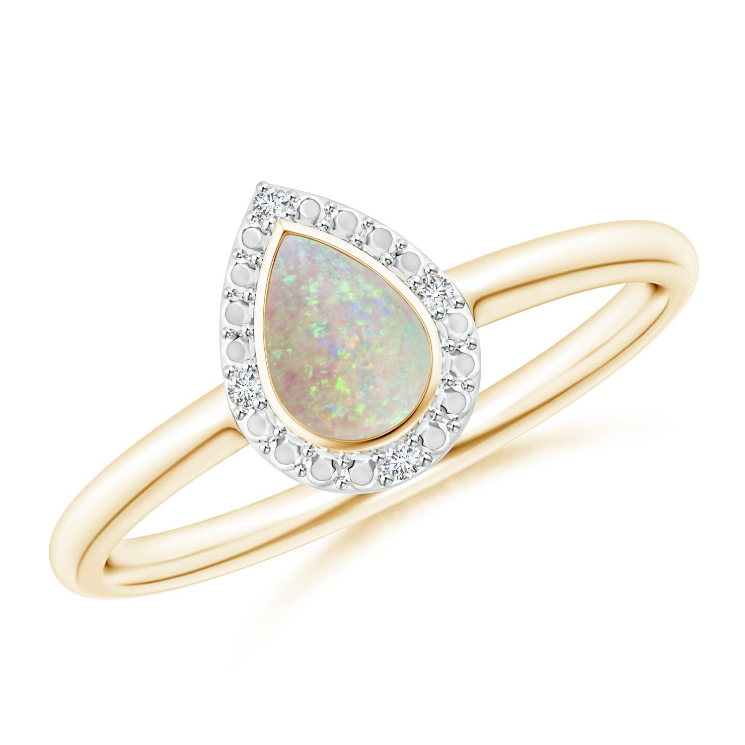 AAA - Opal / 0.28 CT / 14 KT Yellow Gold