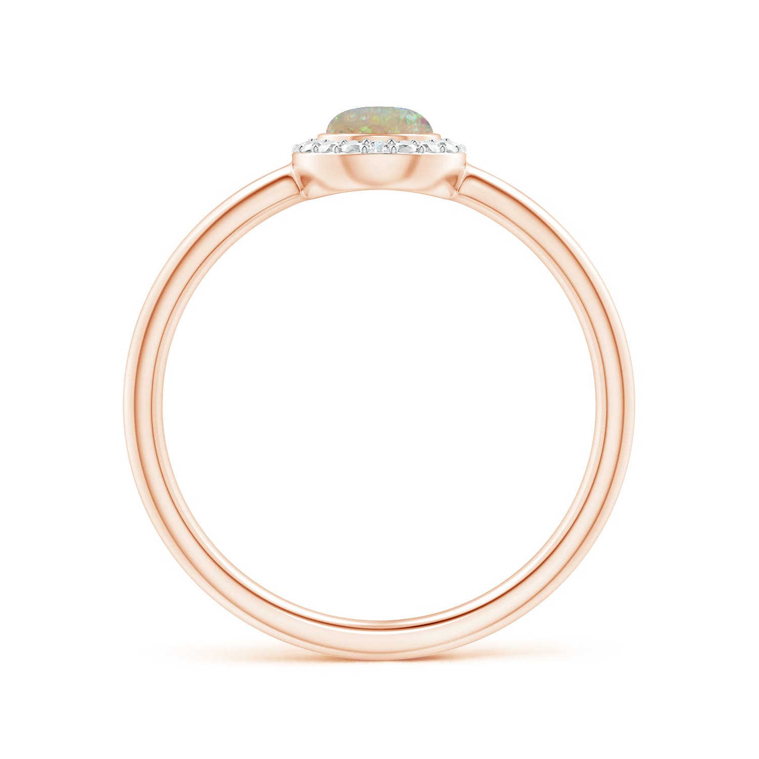 AAAA - Opal / 0.28 CT / 14 KT Rose Gold