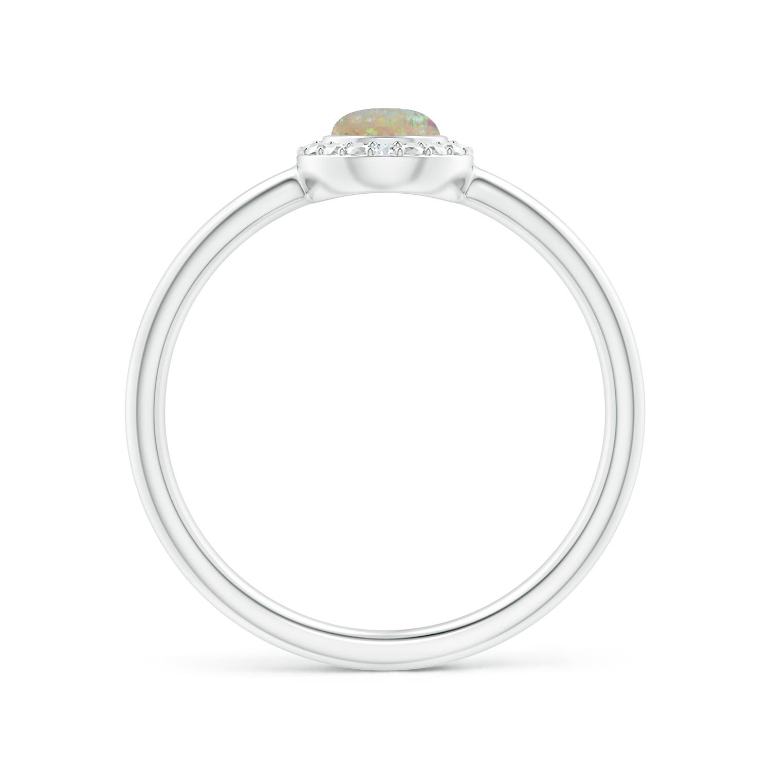 AAAA - Opal / 0.28 CT / 14 KT White Gold