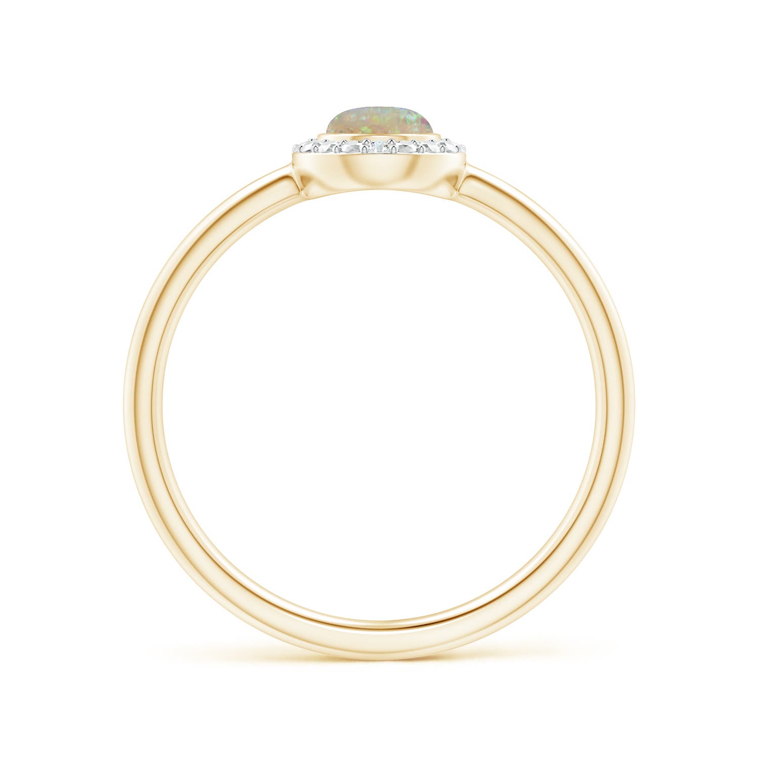 AAAA - Opal / 0.28 CT / 14 KT Yellow Gold