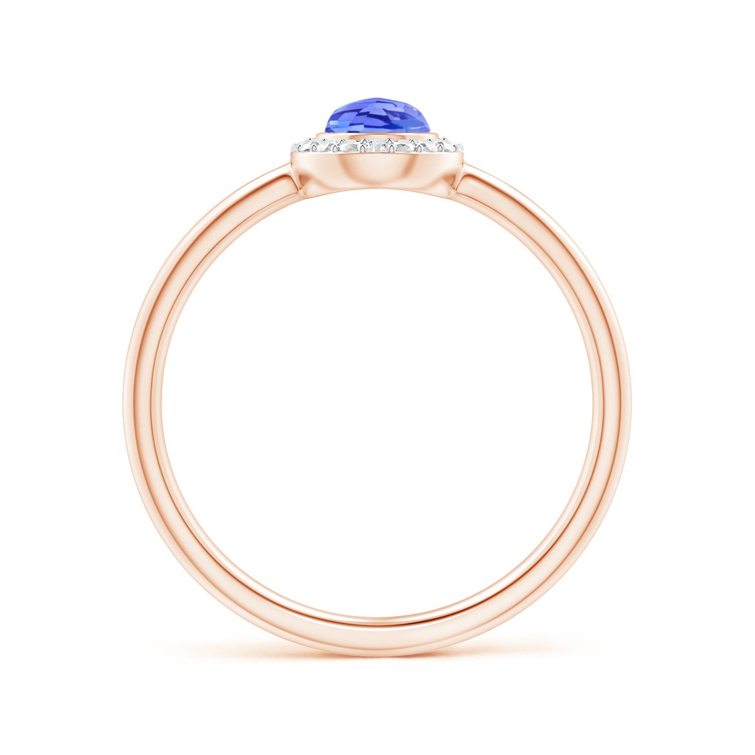 AAA - Tanzanite / 0.4 CT / 14 KT Rose Gold